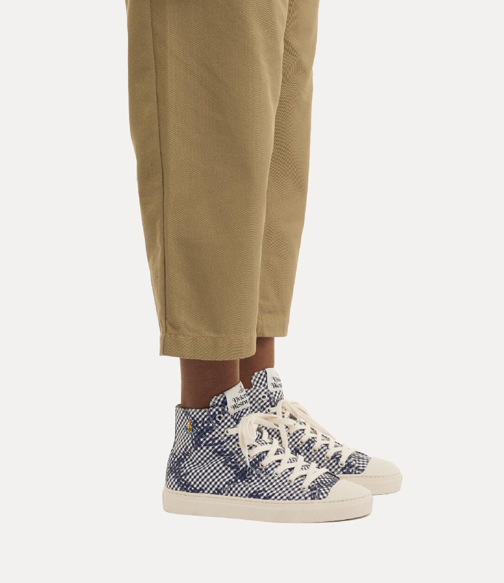Andreas Kronthaler For Vivienne Westwood High-Top Plimsoll GINGHAM/VW BLACK