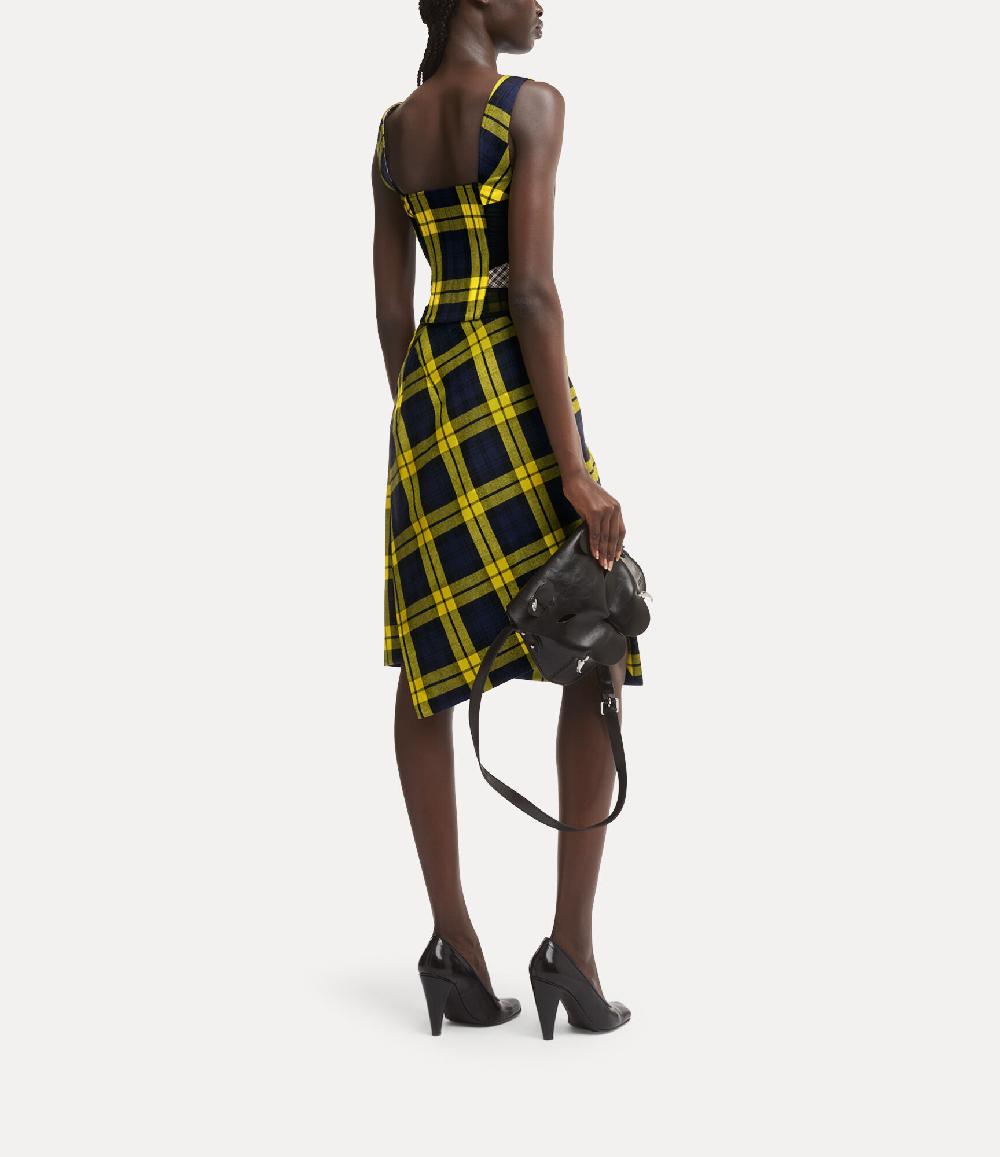 Andreas Kronthaler For Vivienne Westwood Infinity Midi Skirt NAVY/YELLOW