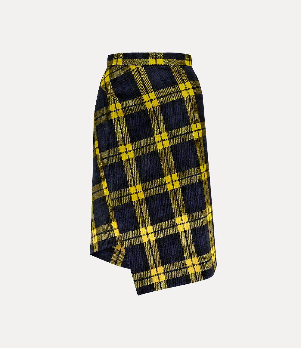 andreas kronthaler for vivienne westwood Infinity Midi Skirt NAVY/YELLOW