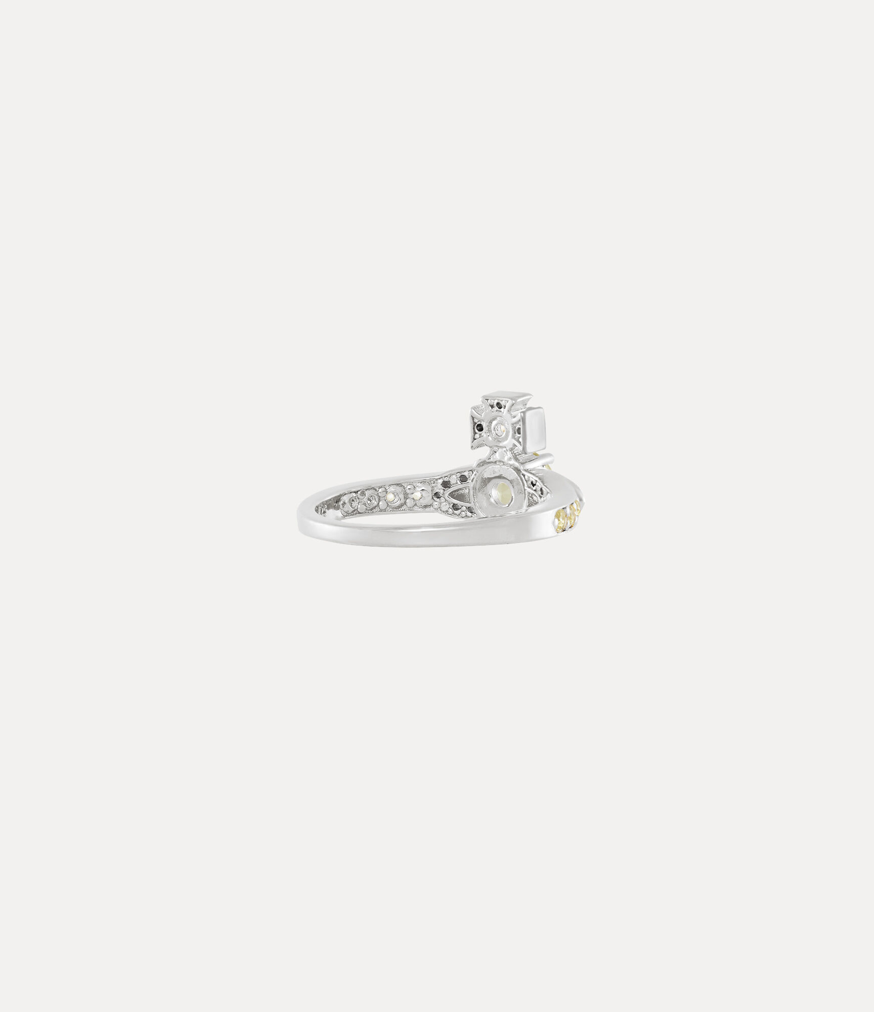 Andreas Kronthaler For Vivienne Westwood Ismene Ring PLATINUM / YELLOW CZ