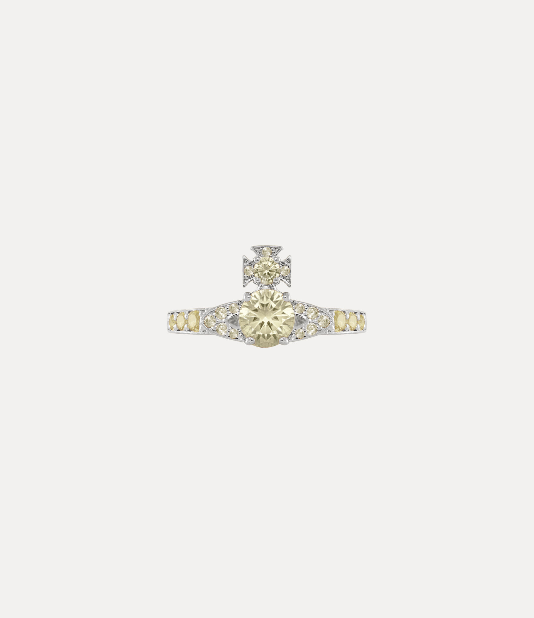 andreas kronthaler for vivienne westwood Ismene Ring PLATINUM / YELLOW CZ