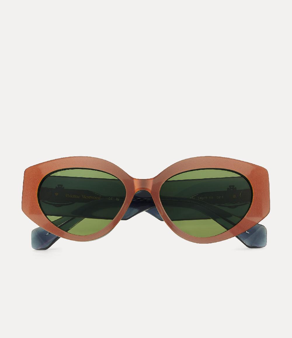 andreas kronthaler for vivienne westwood Jackie Sunglasses GREEN