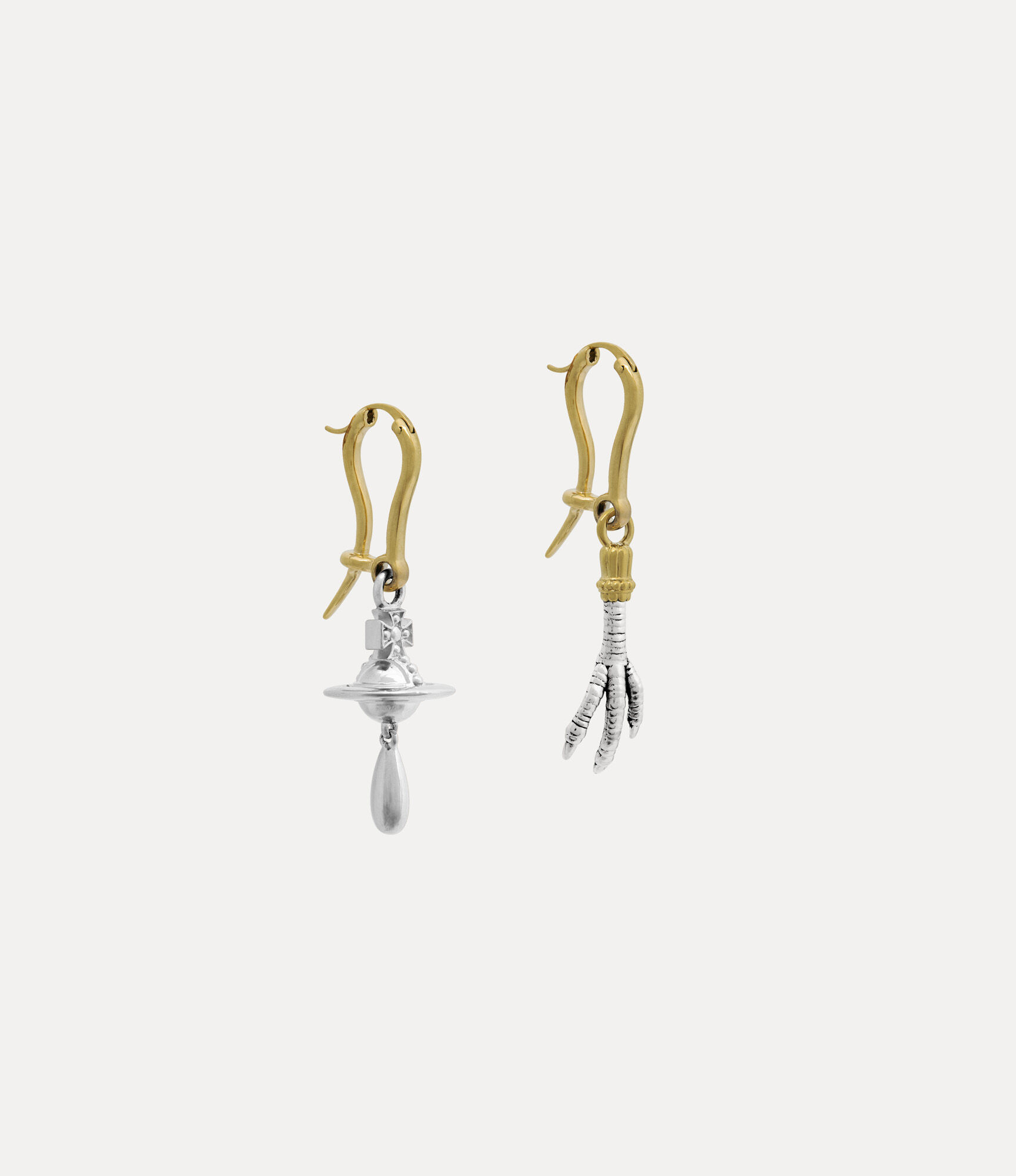 Andreas Kronthaler For Vivienne Westwood Joselita Earrings ANTIQUE PLATINUM / PLATINUM / GOLD