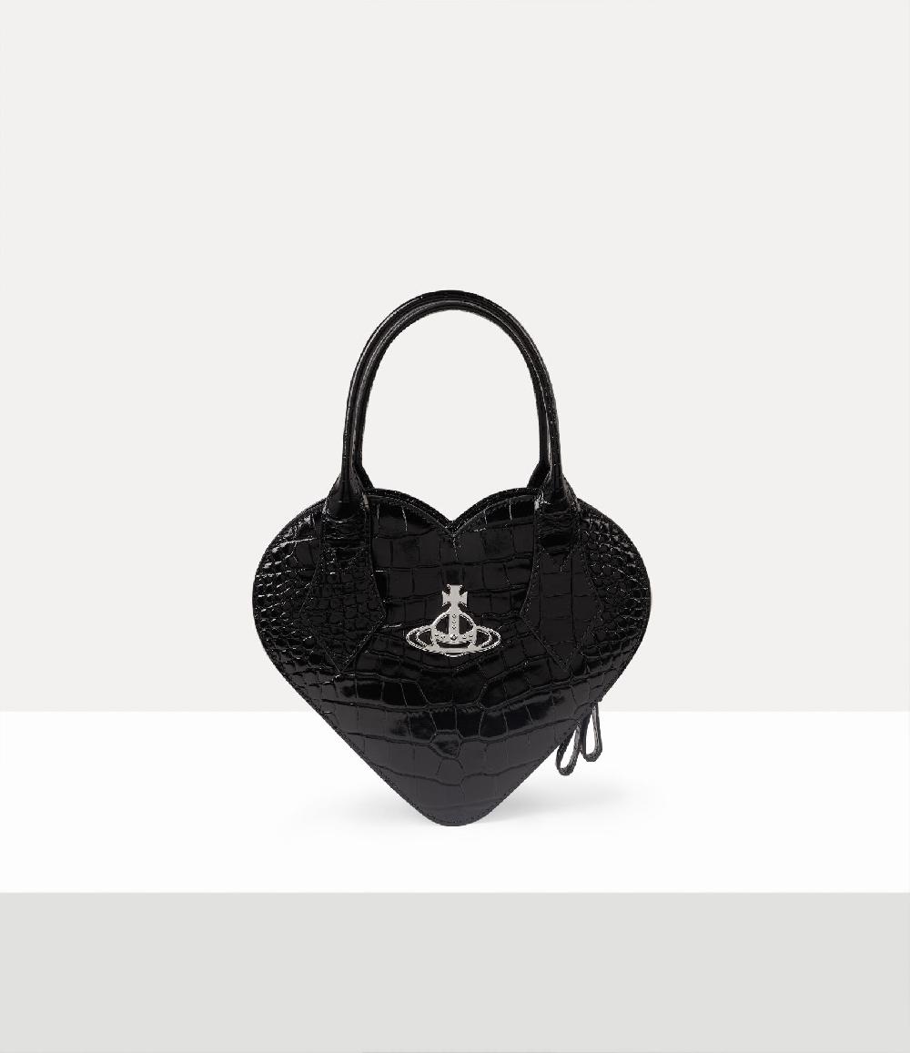 andreas kronthaler for vivienne westwood Josephine Heart Crossbody Bag BLACK