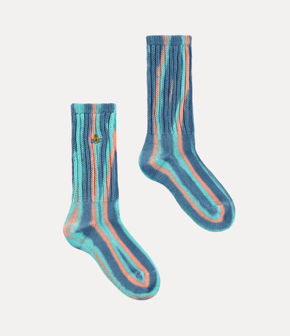 Andreas Kronthaler For Vivienne Westwood Ladies Sock BLUE PINK