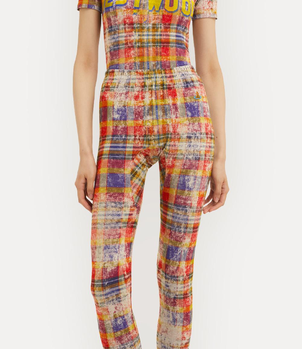 Andreas Kronthaler For Vivienne Westwood Leggings DISTRESSED TARTAN