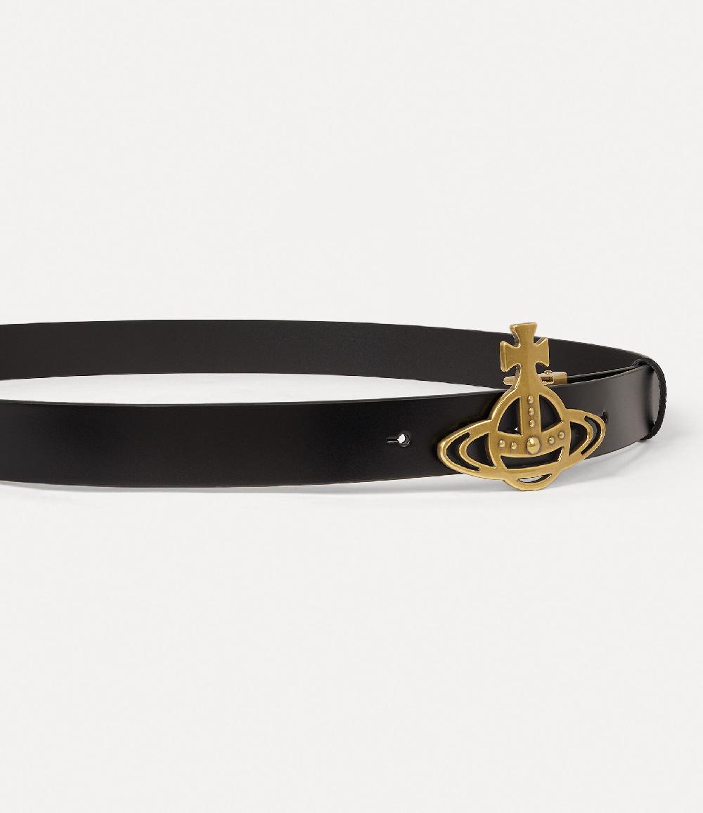Andreas Kronthaler For Vivienne Westwood Line Orb Buckle Belt BLACK