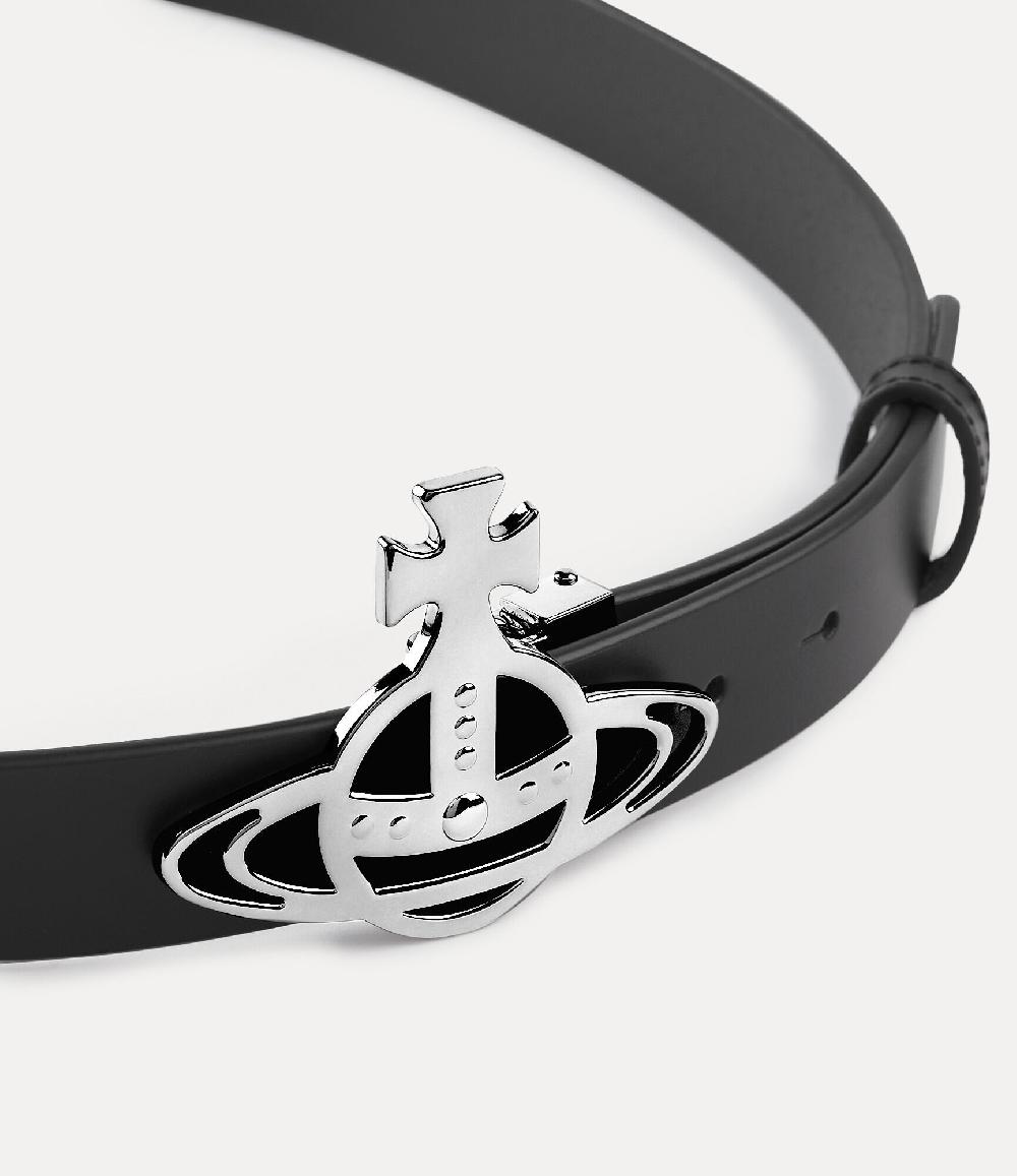 Andreas Kronthaler For Vivienne Westwood Line Orb Buckle Belt BLACK