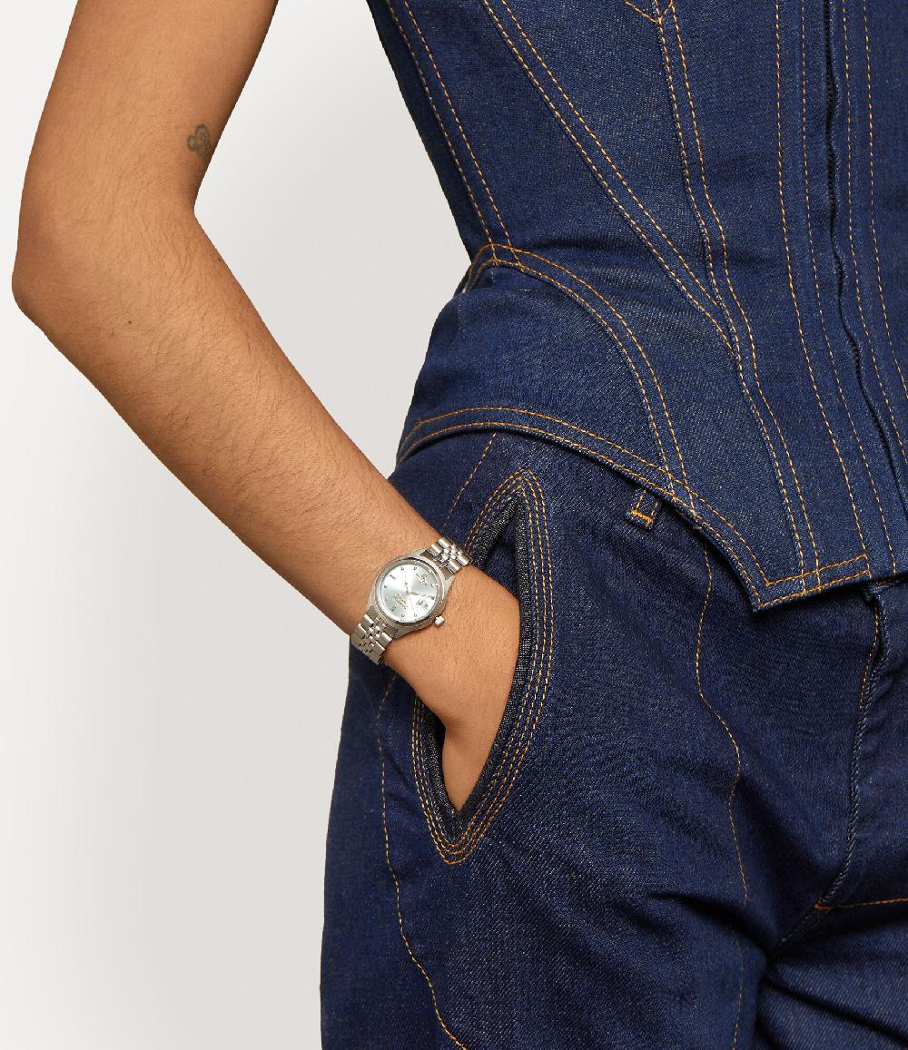 Andreas Kronthaler For Vivienne Westwood Little Camberwell Watch SILVER/BLUE