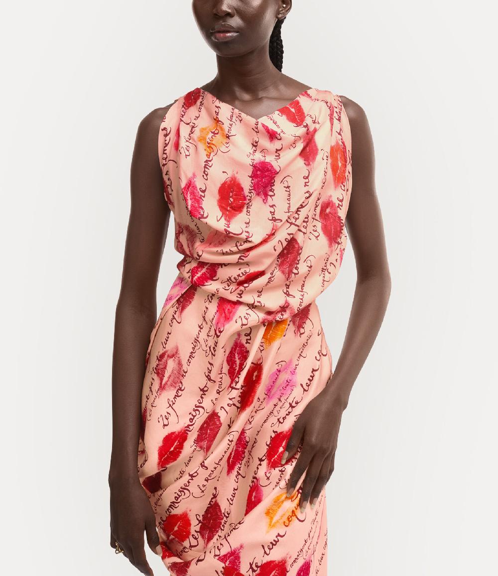 Andreas Kronthaler For Vivienne Westwood Long Fond Dress KISSES