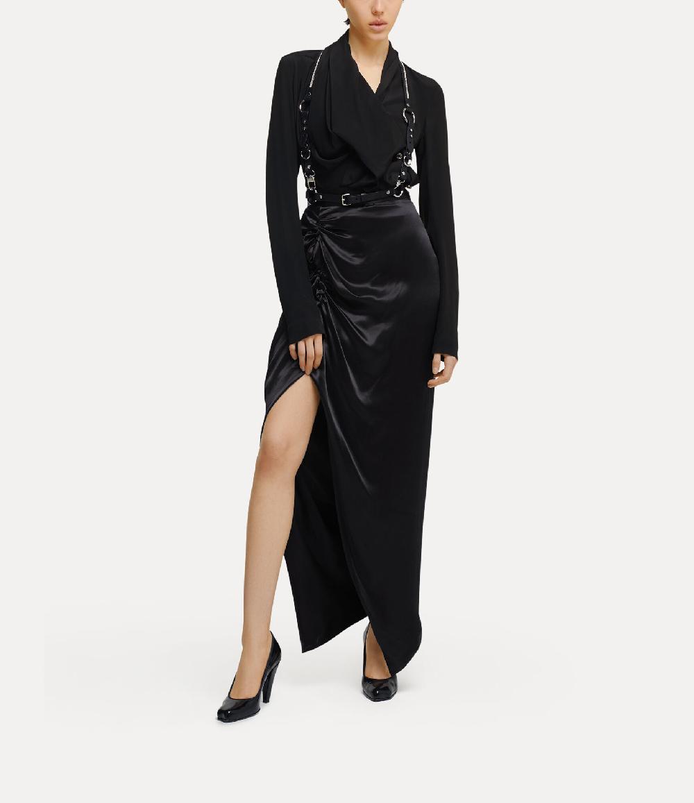 Andreas Kronthaler For Vivienne Westwood Long Side Panther Skirt BLACK