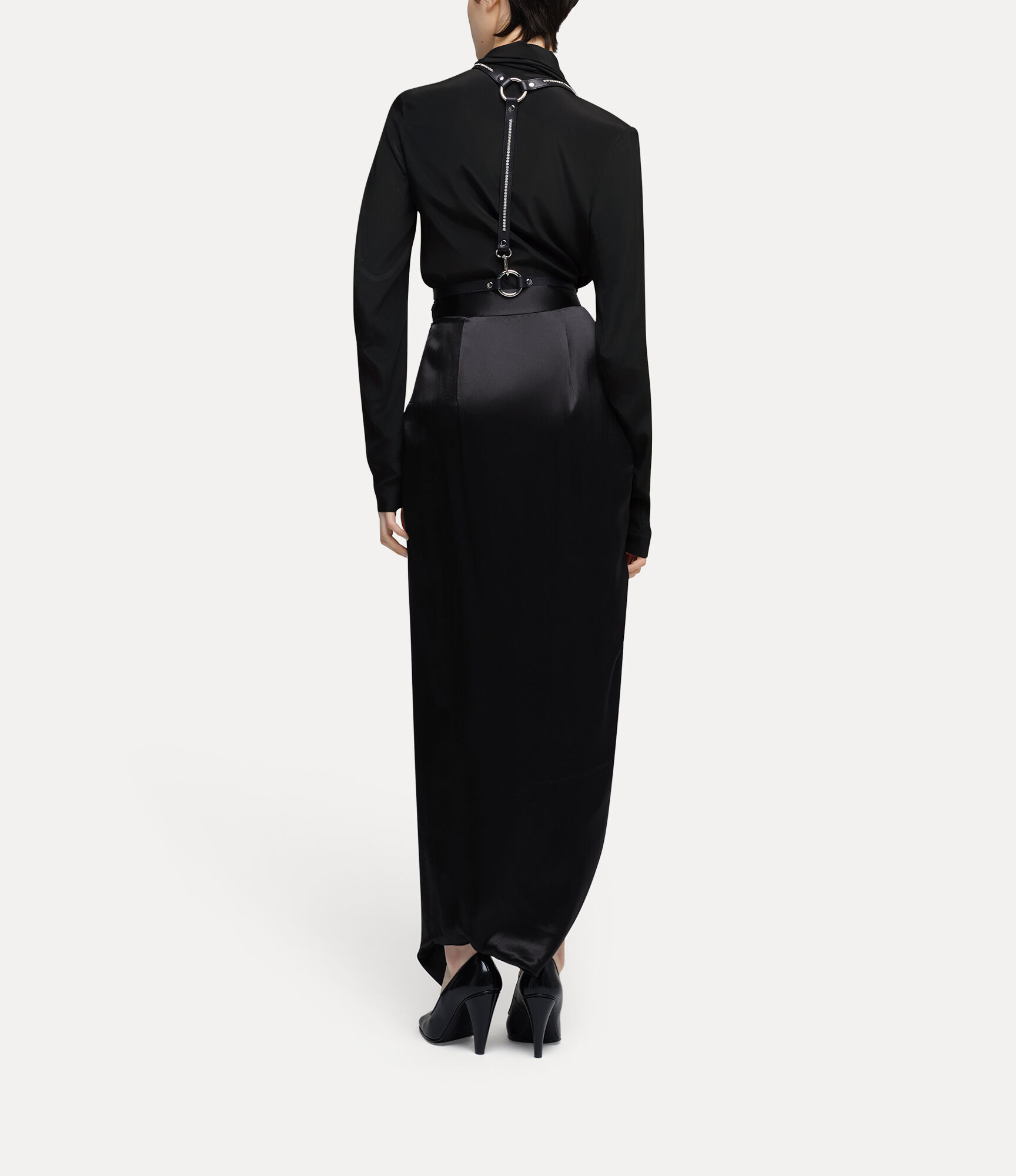 Andreas Kronthaler For Vivienne Westwood Long Side Panther Skirt BLACK