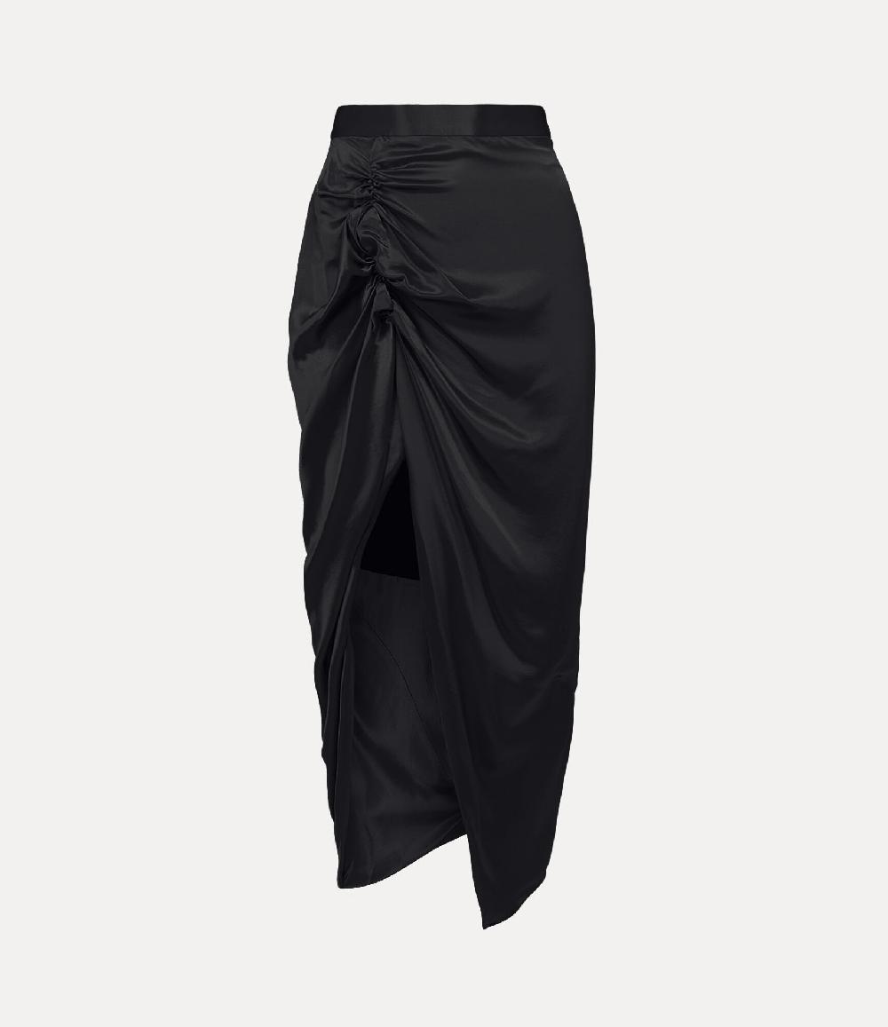 andreas kronthaler for vivienne westwood Long Side Panther Skirt BLACK