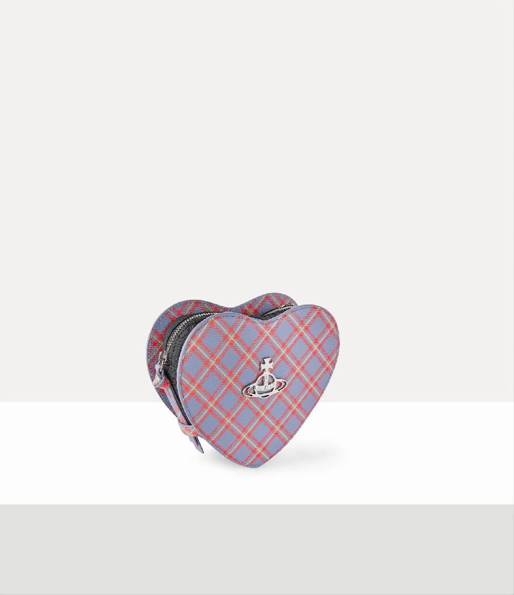 Andreas Kronthaler For Vivienne Westwood Louise Heart Crossbody BLUE/ORANGE TARTAN