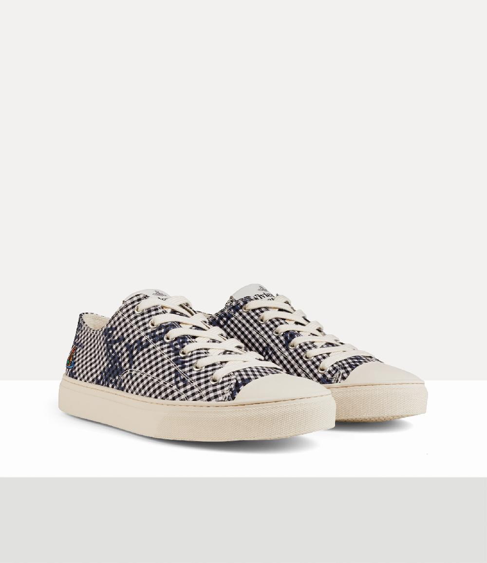 Andreas Kronthaler For Vivienne Westwood Low-Top Plimsoll GINGHAM/VW BLACK
