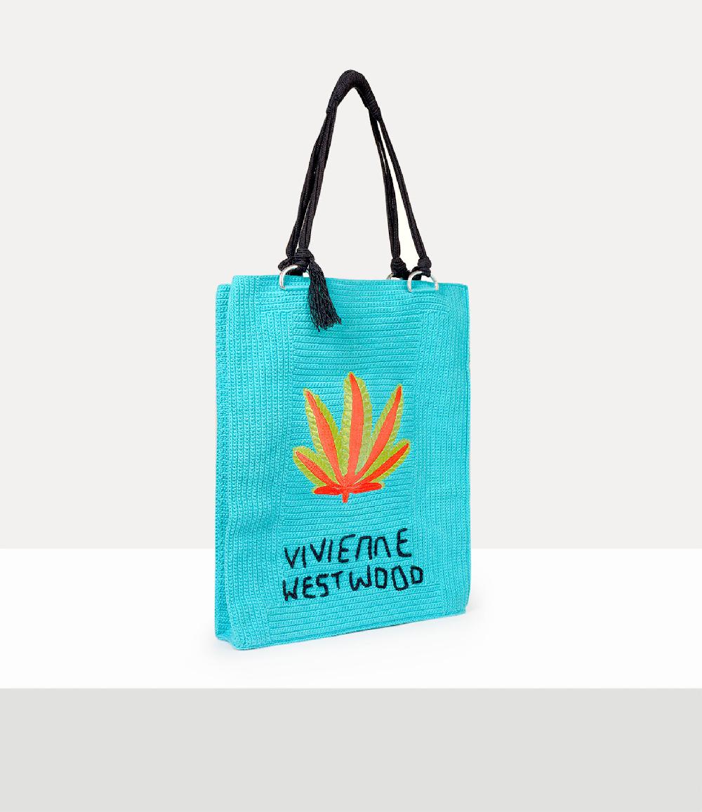 Andreas Kronthaler For Vivienne Westwood Mabel Large Tote BLUE/WEED LEAF