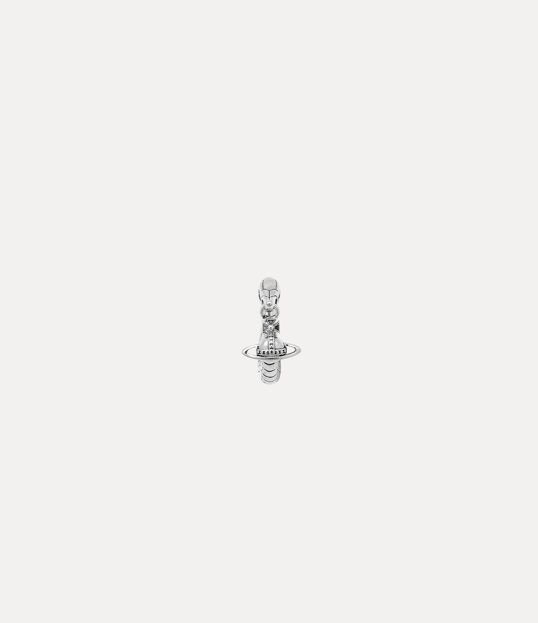 Andreas Kronthaler For Vivienne Westwood Man. Albane Small Single Earring ANTIQUE PLATINUM