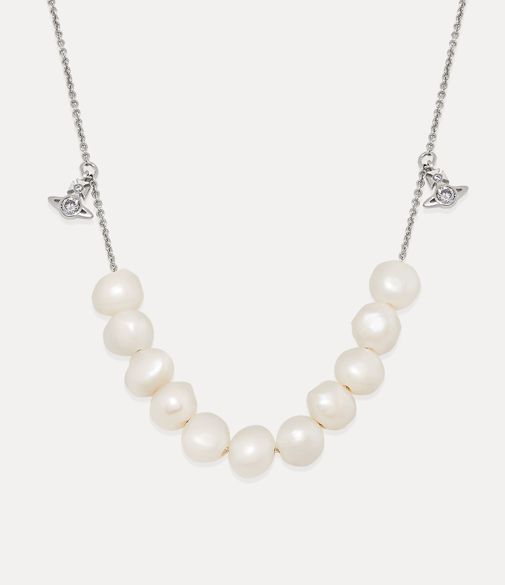 andreas kronthaler for vivienne westwood Man. Azul Necklace PLATINUM / FRESHWATER PEARL Pearl