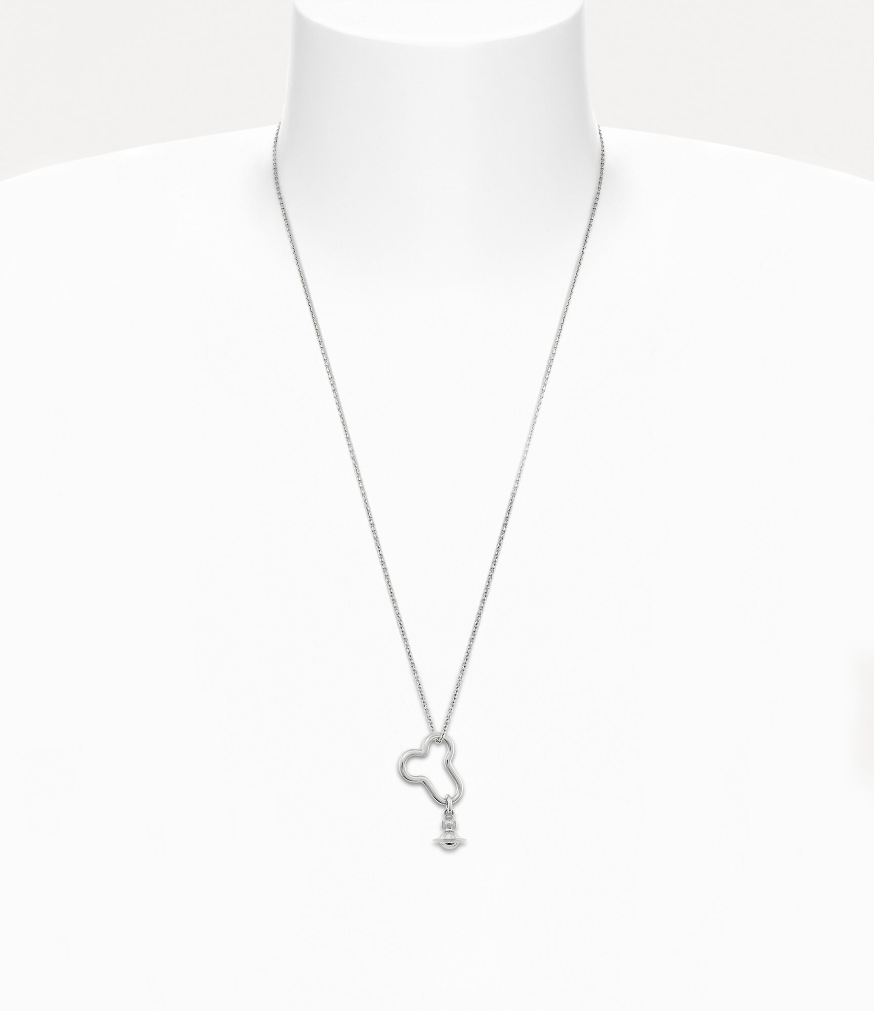 Andreas Kronthaler For Vivienne Westwood Man. Chuck Pendant Necklace PLATINUM