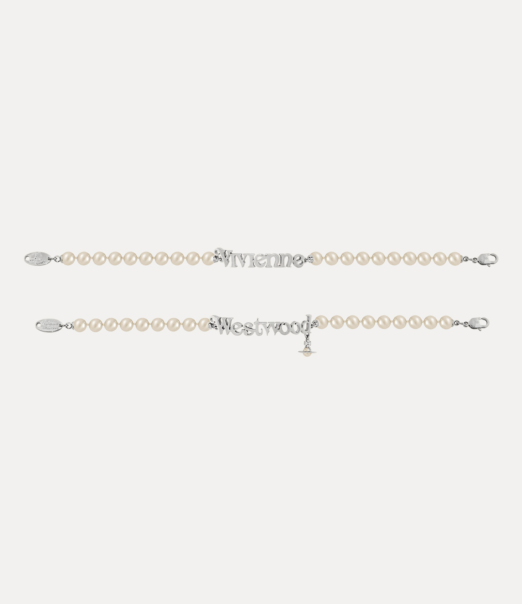 Andreas Kronthaler For Vivienne Westwood Man. Emilio Bracelet PLATINUM / CREAM Pearl