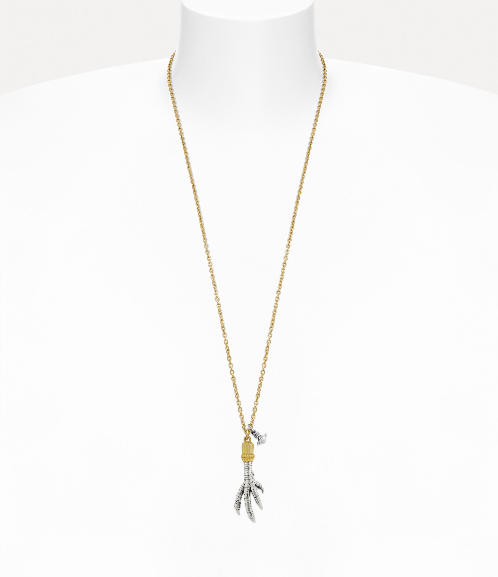 Andreas Kronthaler For Vivienne Westwood Man. Joselito Claw Pendant Necklace ANTIQUE PLATINUM / PLATINUM / GOLD