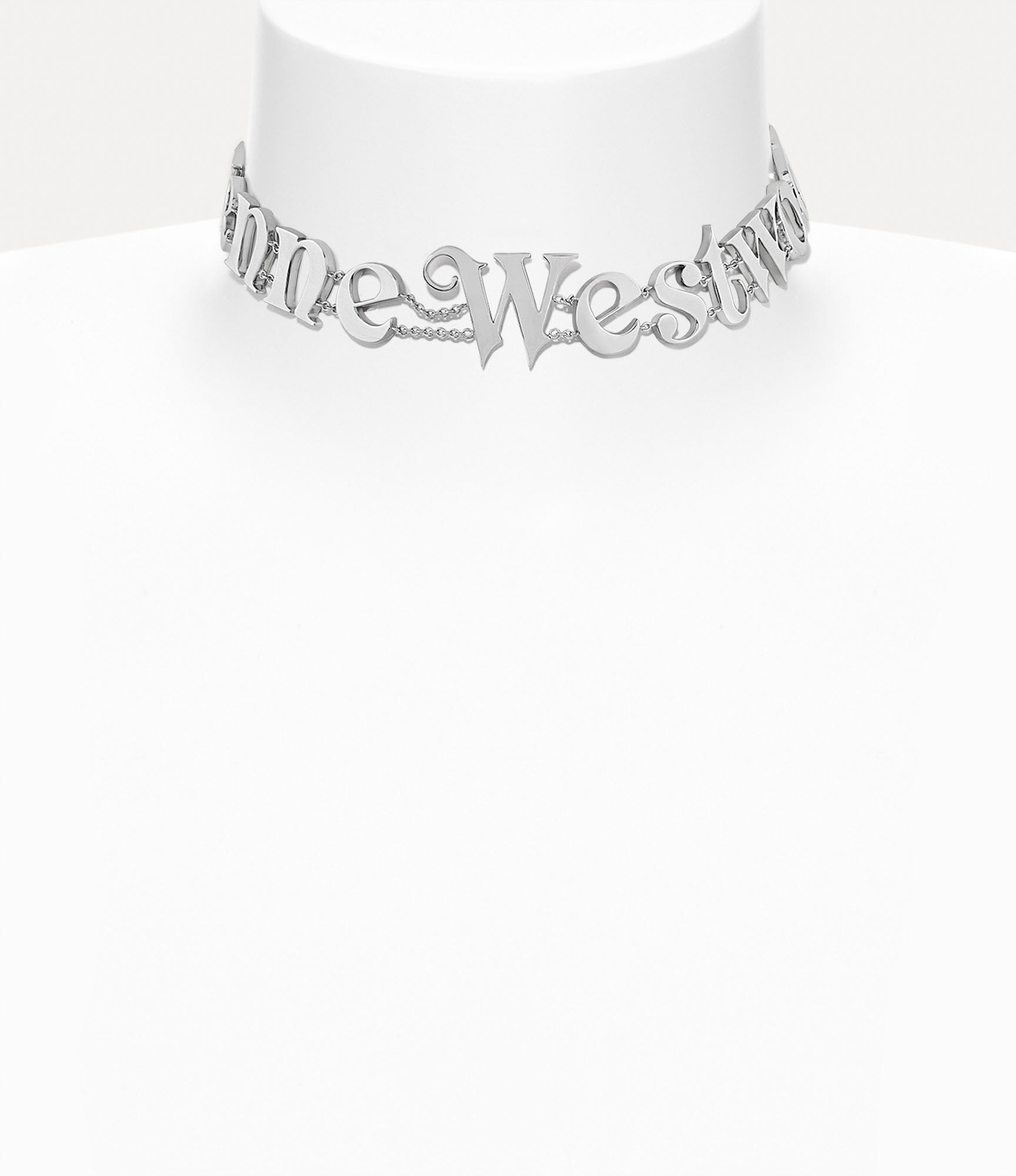 Andreas Kronthaler For Vivienne Westwood Man. Raimunda Choker PLATINUM / BLACK Enamel