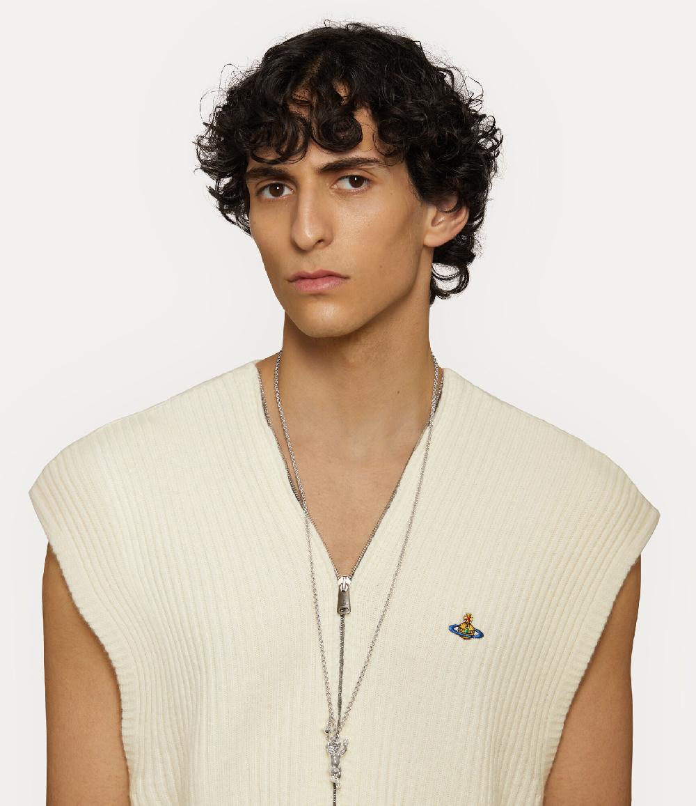 Andreas Kronthaler For Vivienne Westwood Man. Satyr Pendant Necklace PLATINUM