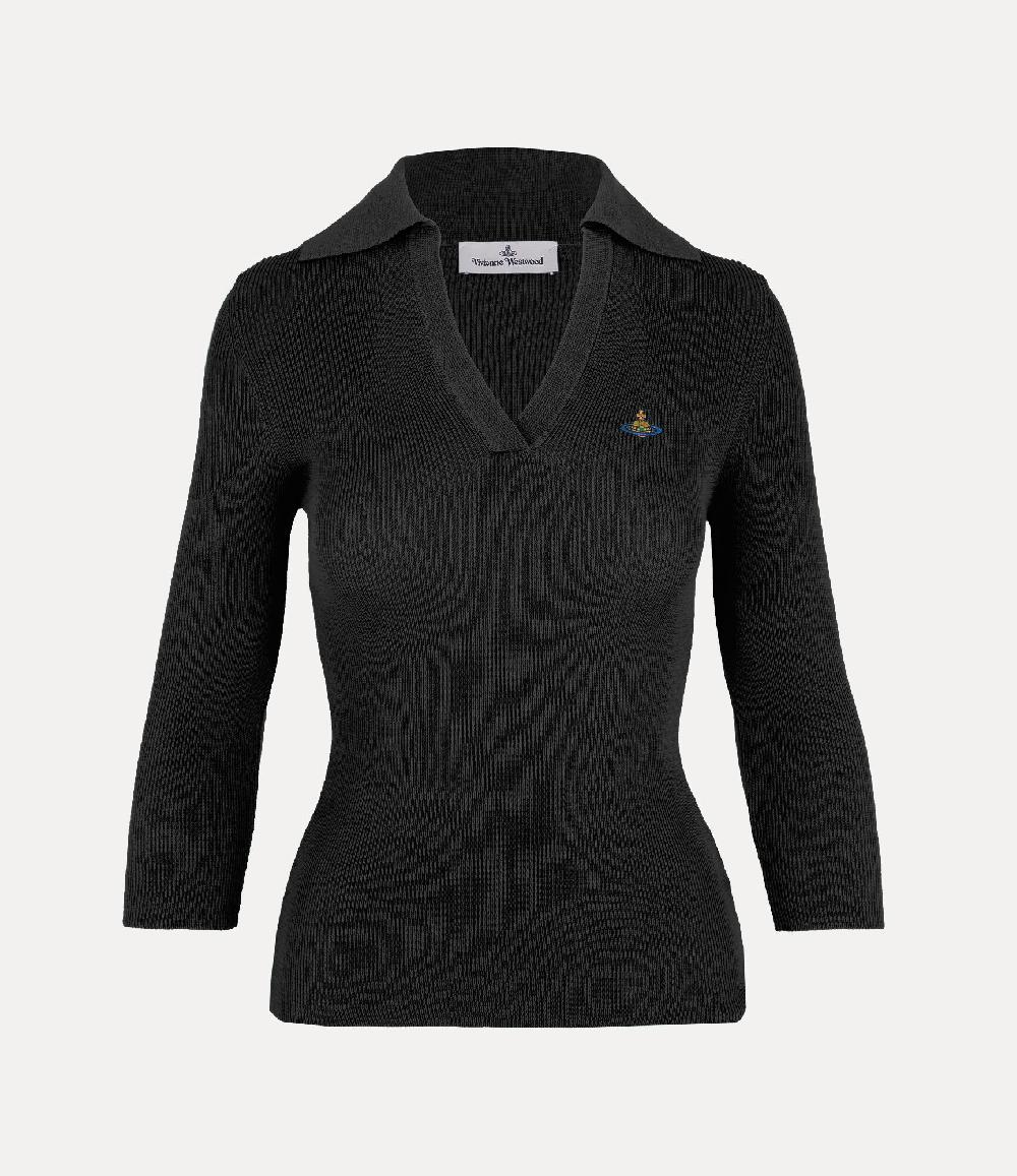andreas kronthaler for vivienne westwood Marina Polo Sweater BLACK
