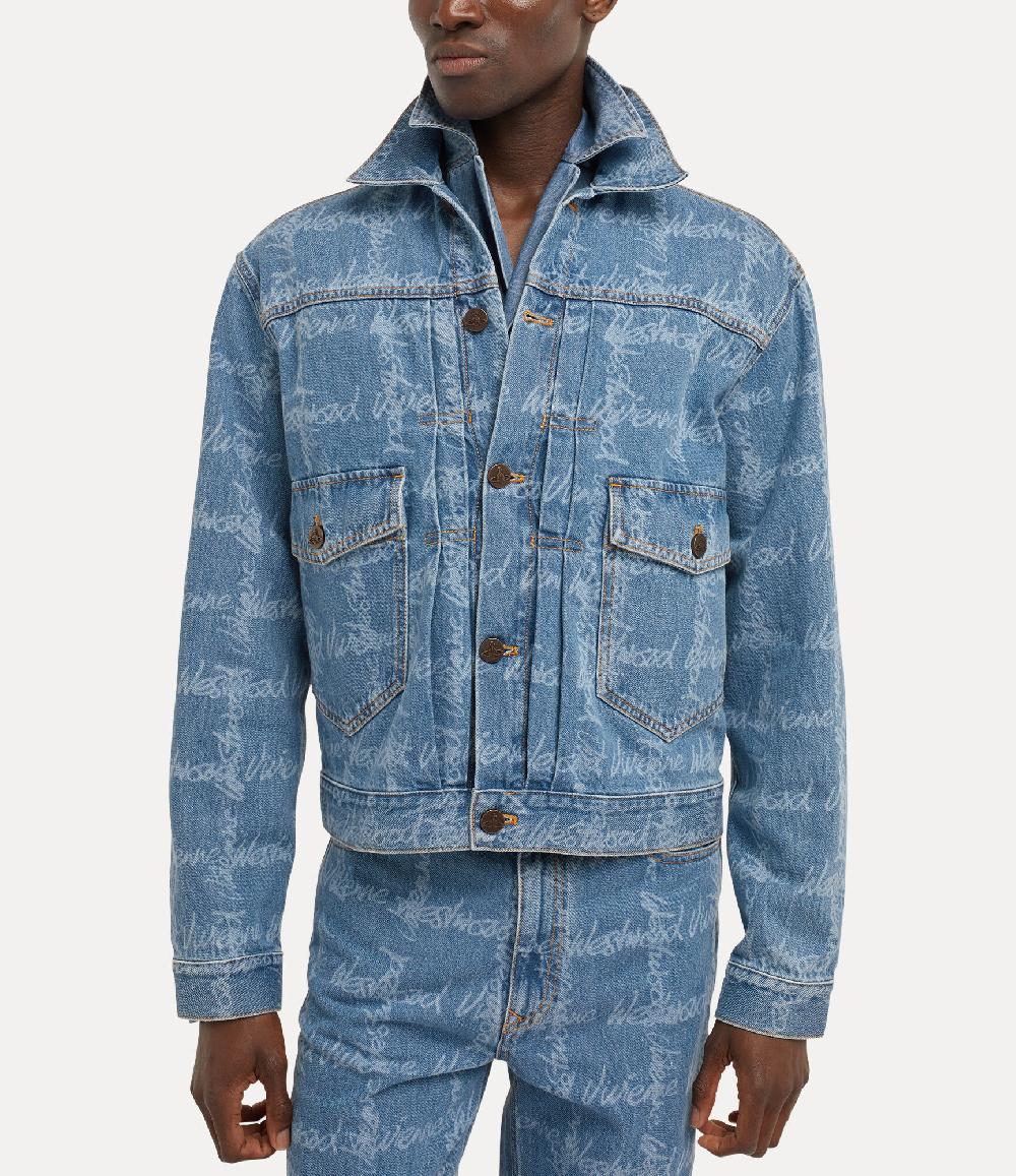 andreas kronthaler for vivienne westwood Marlene Jacket VW GRID/BLUE