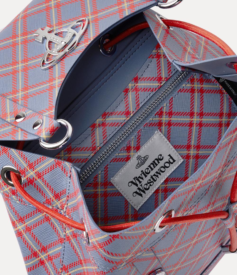 Andreas Kronthaler For Vivienne Westwood Max Small Backpack BLUE/ORANGE TARTAN