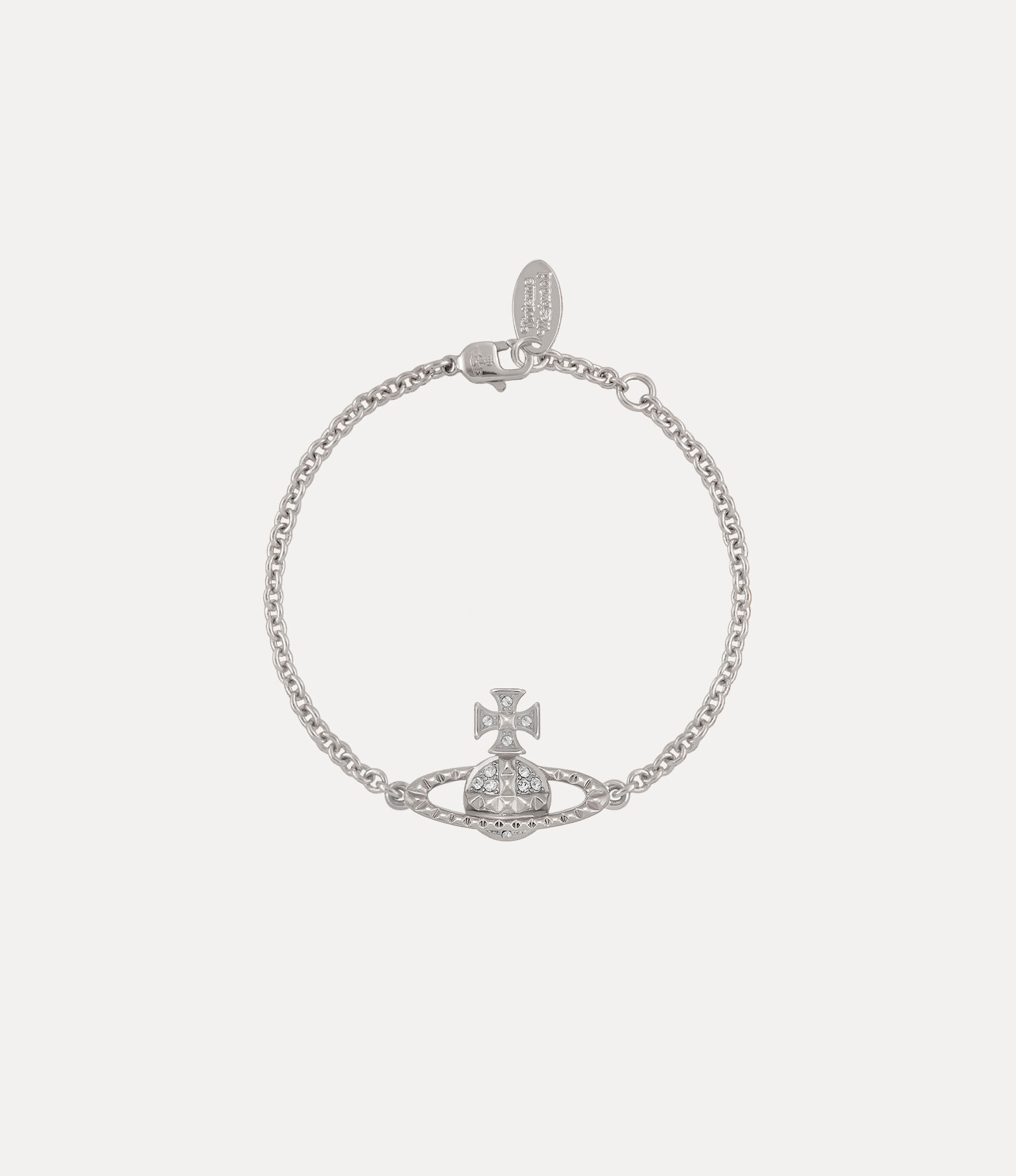 andreas kronthaler for vivienne westwood Mayfair Bas Relief Bracelet RHODIUM / CRYSTAL Crystal