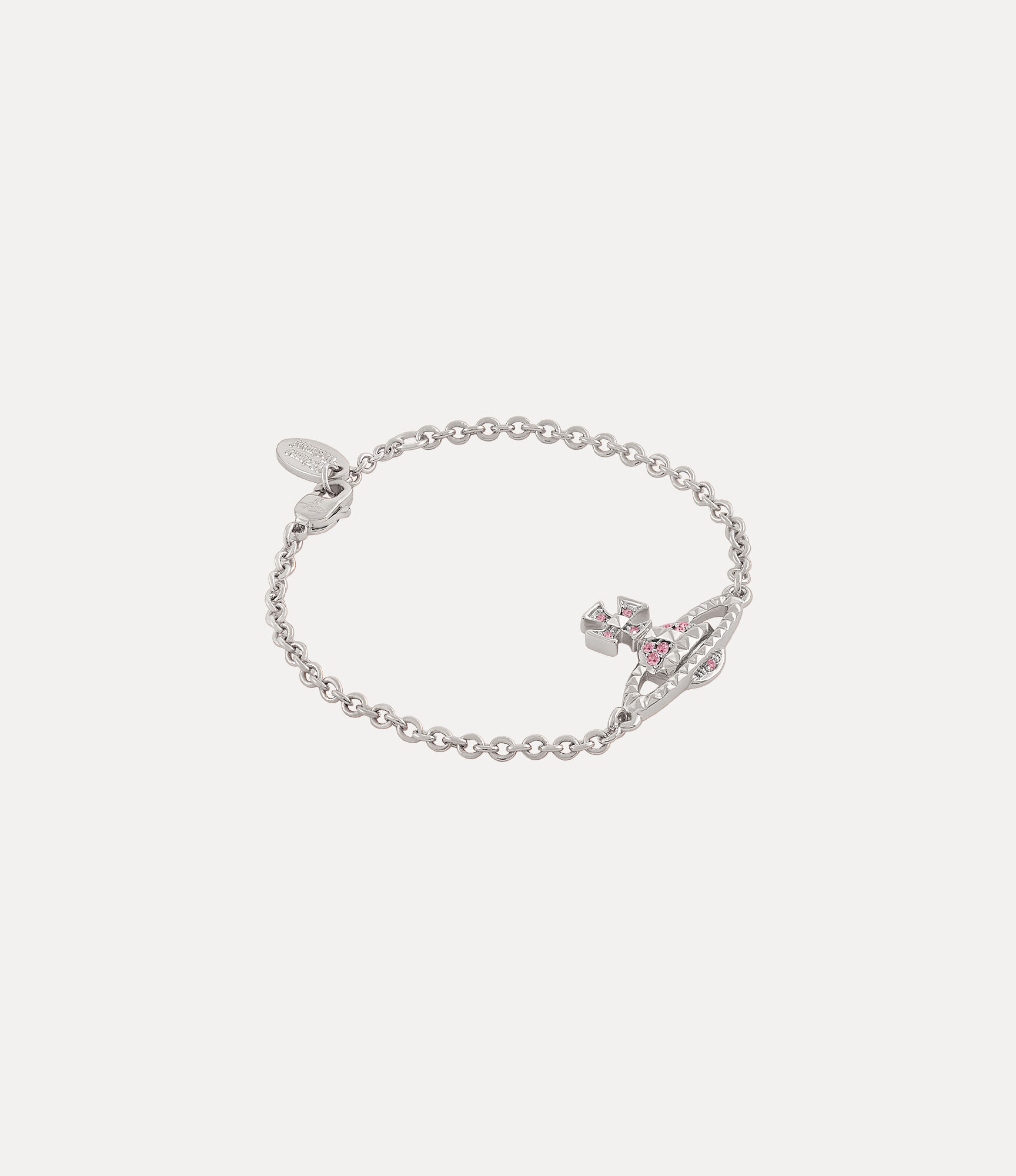 Andreas Kronthaler For Vivienne Westwood Mayfair Bas Relief Bracelet RHODIUM / LIGHT ROSE Crystal