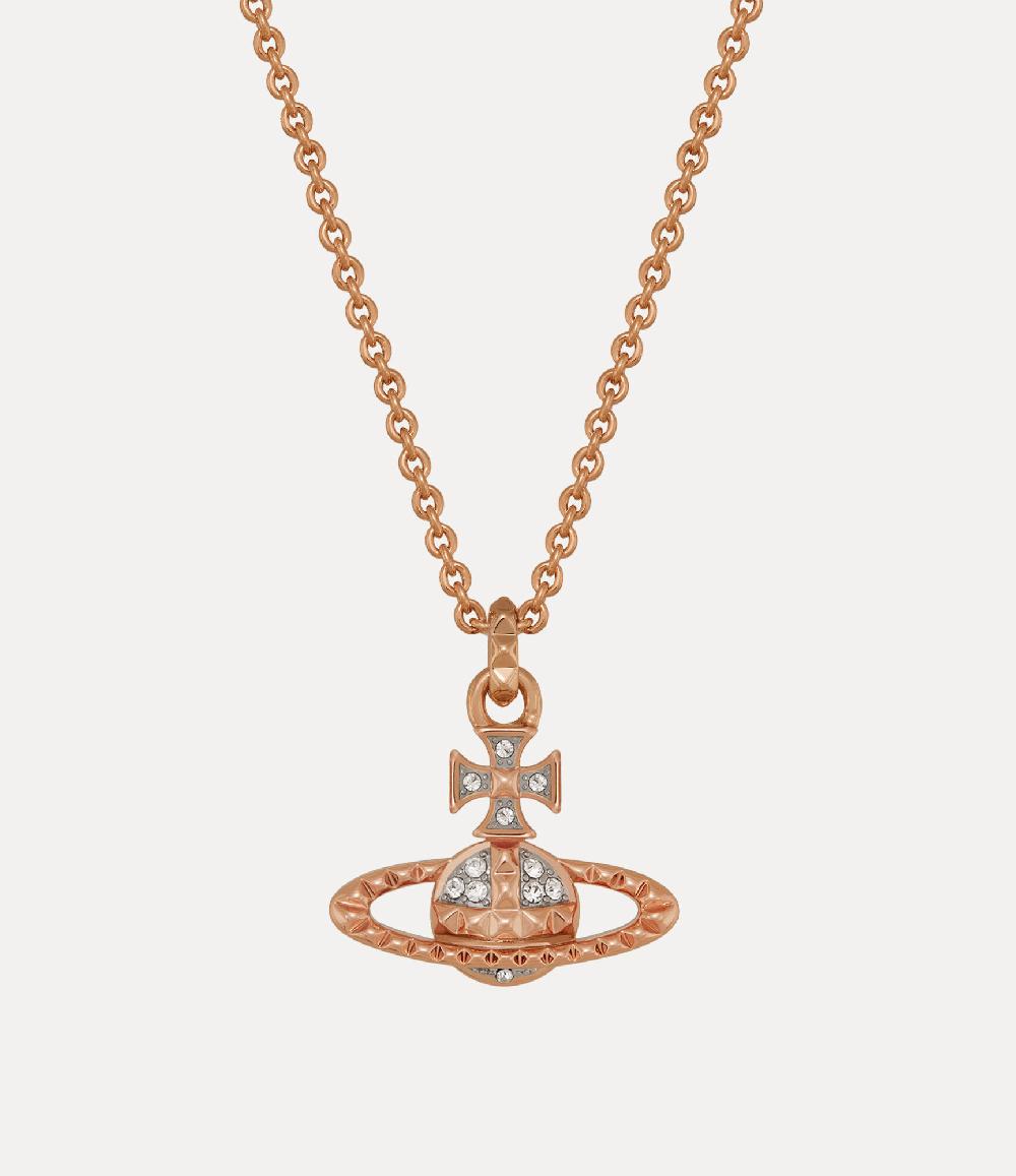andreas kronthaler for vivienne westwood Mayfair Bas Relief Pendant Necklace Pink Gold