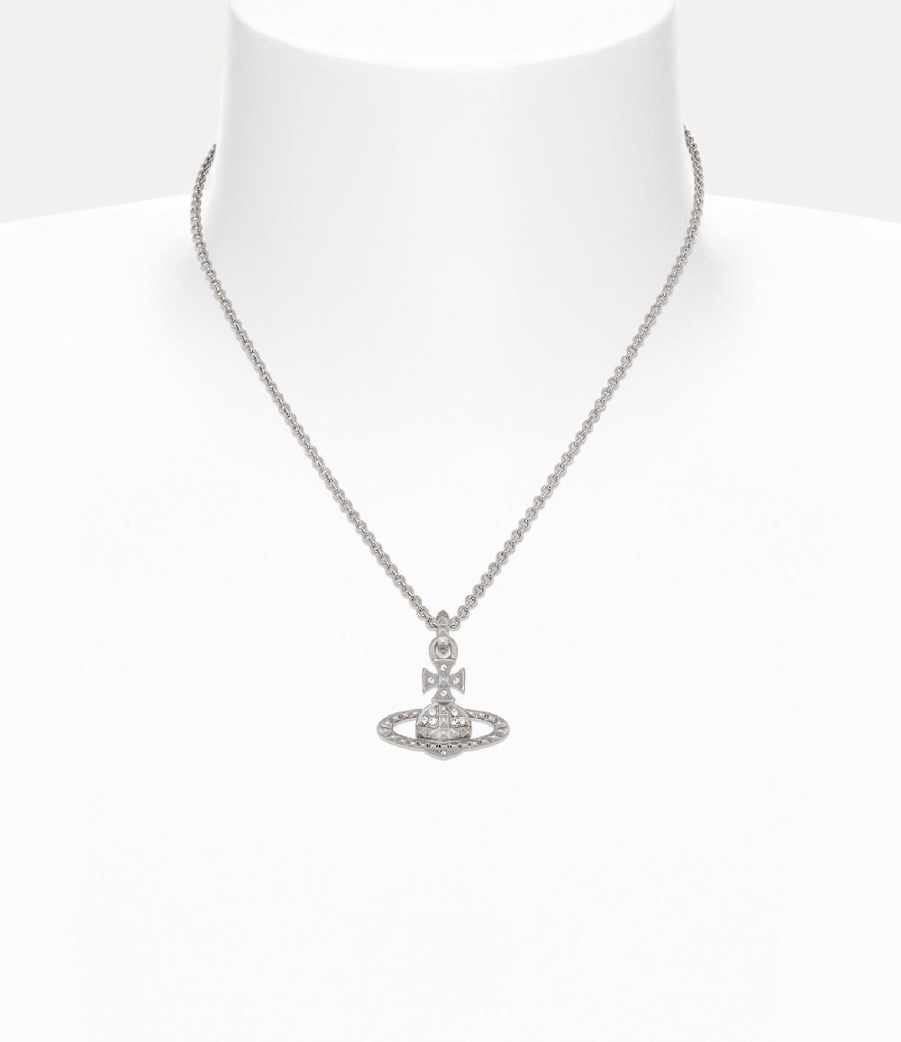 Andreas Kronthaler For Vivienne Westwood Mayfair Bas Relief Pendant Necklace RHODIUM / CRYSTAL Crystal