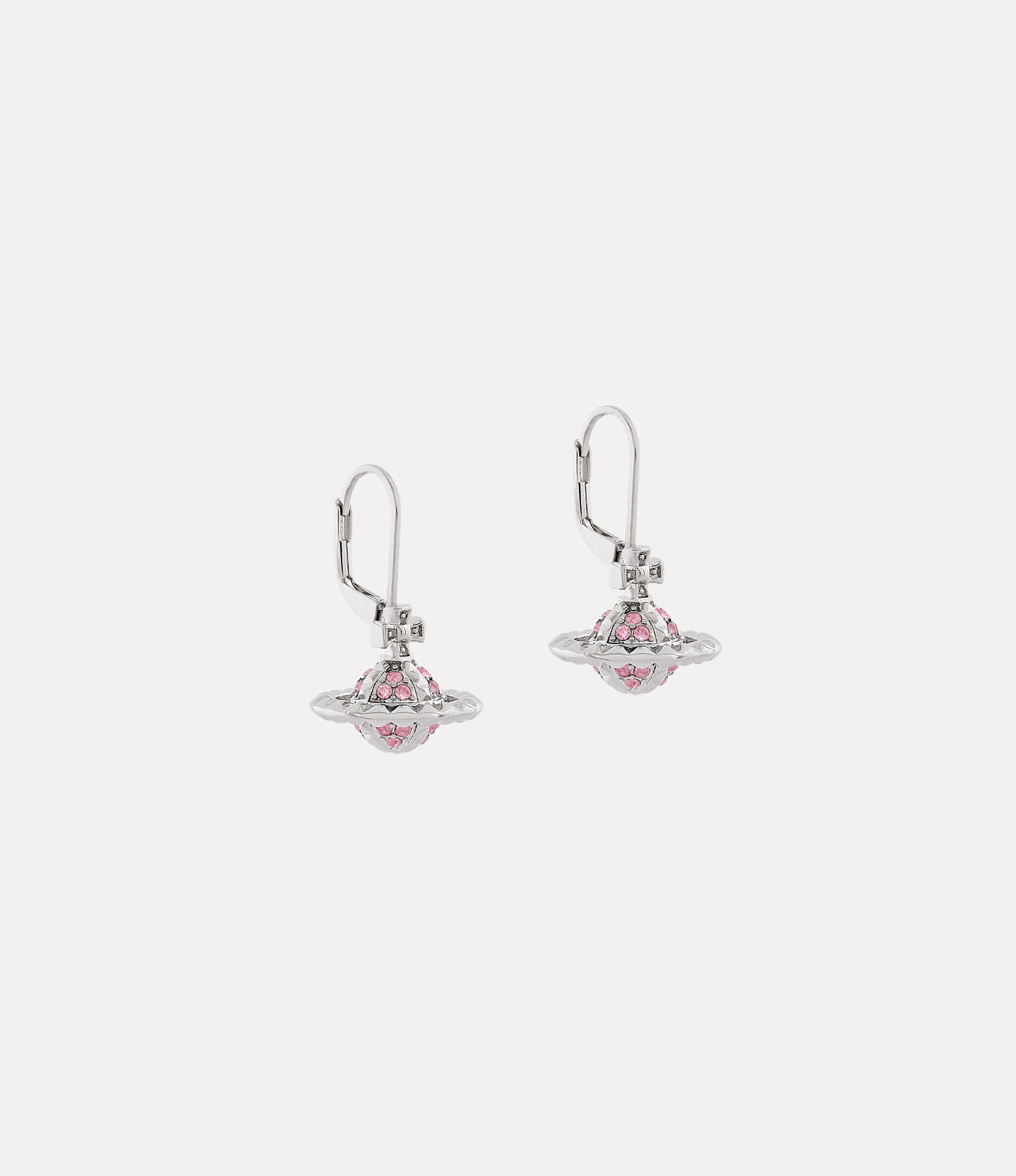 Andreas Kronthaler For Vivienne Westwood Mayfair Small Orb Earrings RHODIUM / LIGHT ROSE Crystal
