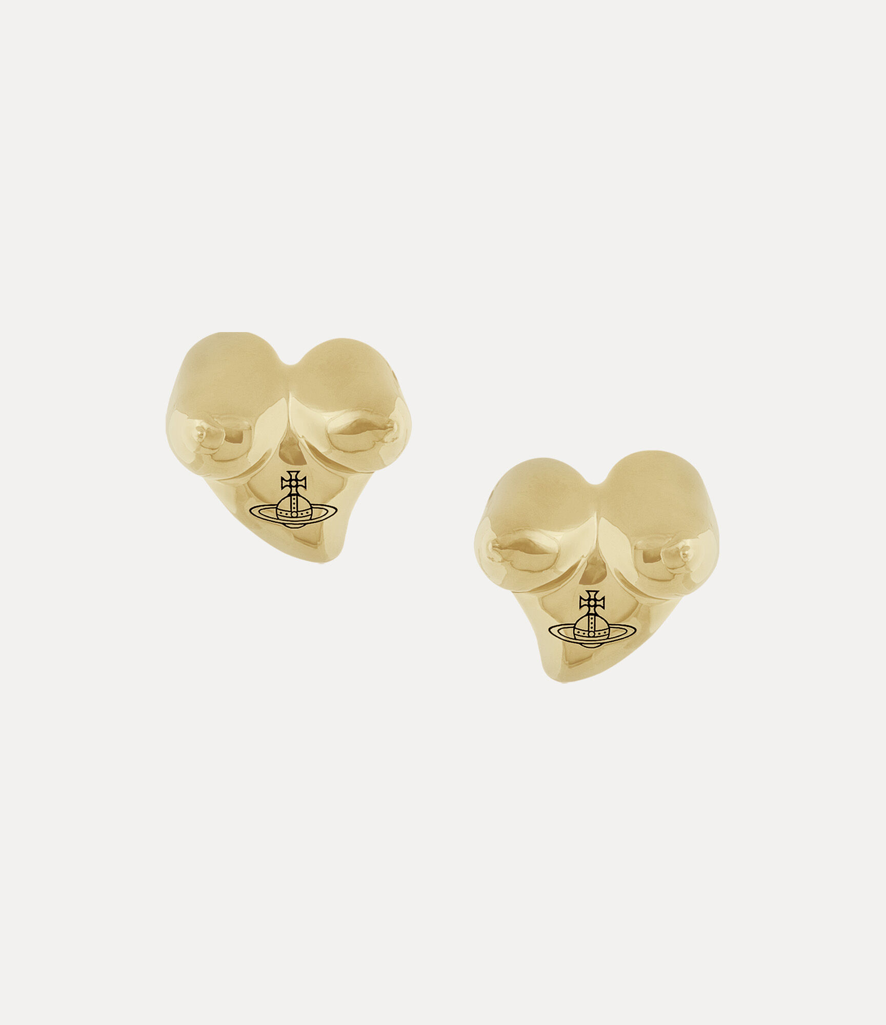 andreas kronthaler for vivienne westwood Mimosa Earrings GOLD / BLACK PATINA