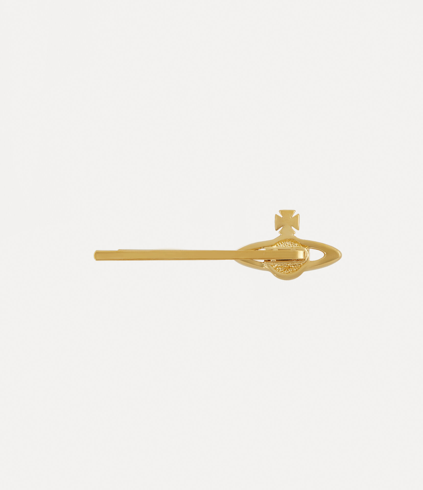 Andreas Kronthaler For Vivienne Westwood Mini Bas Relief Bobby Pin GOLD / LIGHT COLORADO TOPAZ Crystal