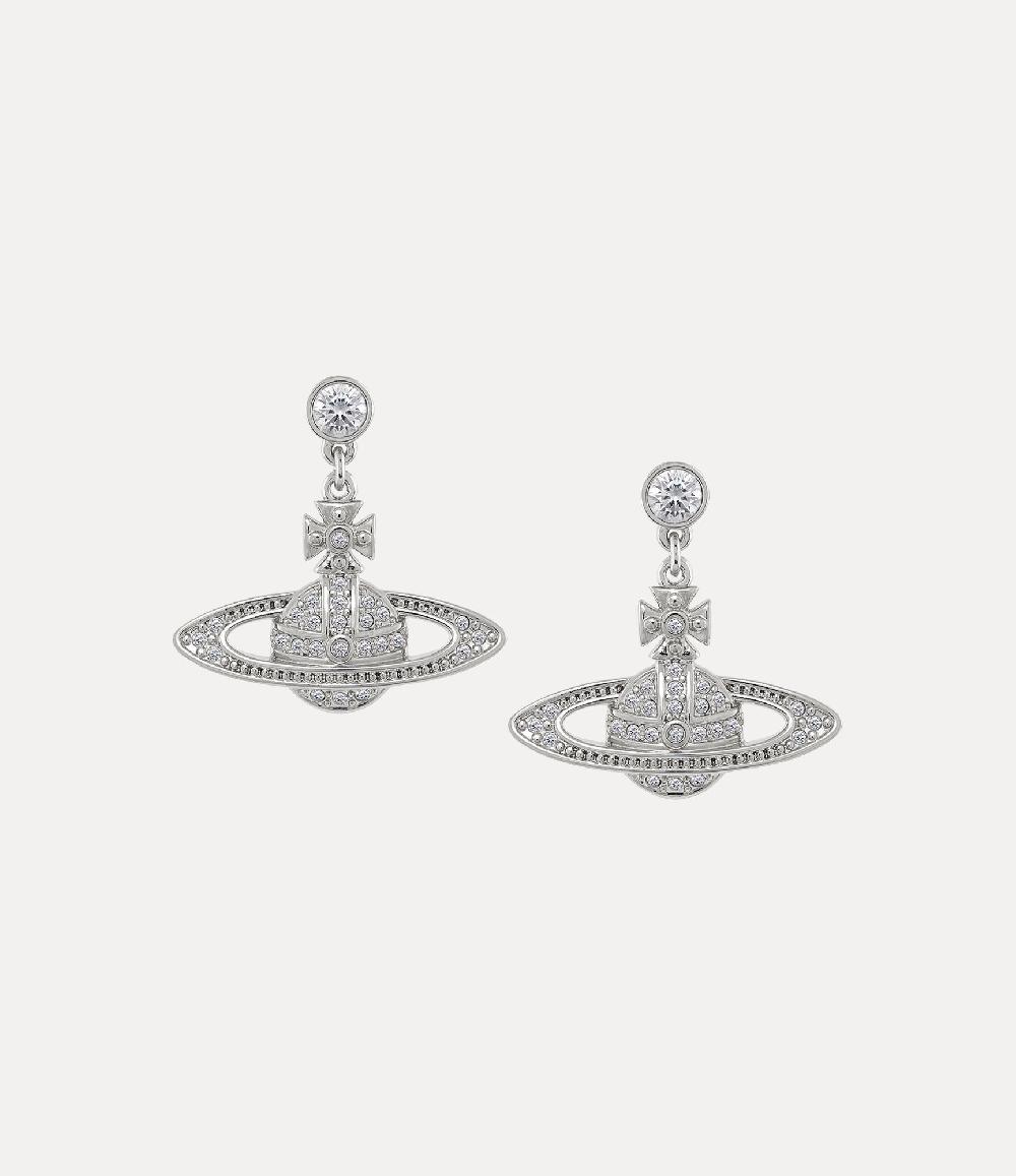 andreas kronthaler for vivienne westwood Mini Bas Relief Drop Earrings PLATINUM / CRYSTAL Crystal andreas kronthaler for vivienne westwood Mini Bas Relief Drop Earrings PLATINUM / CRYSTAL Crystal