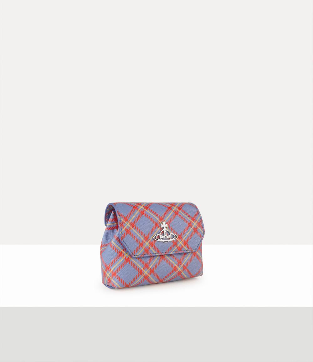 Andreas Kronthaler For Vivienne Westwood Nano Pouch BLUE/ORANGE TARTAN