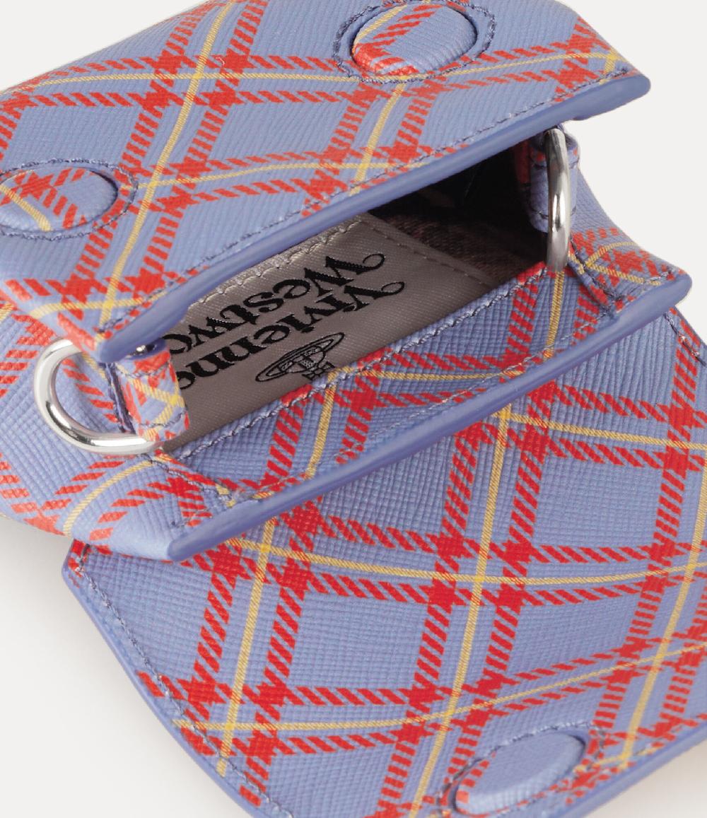 Andreas Kronthaler For Vivienne Westwood Nano Pouch BLUE/ORANGE TARTAN