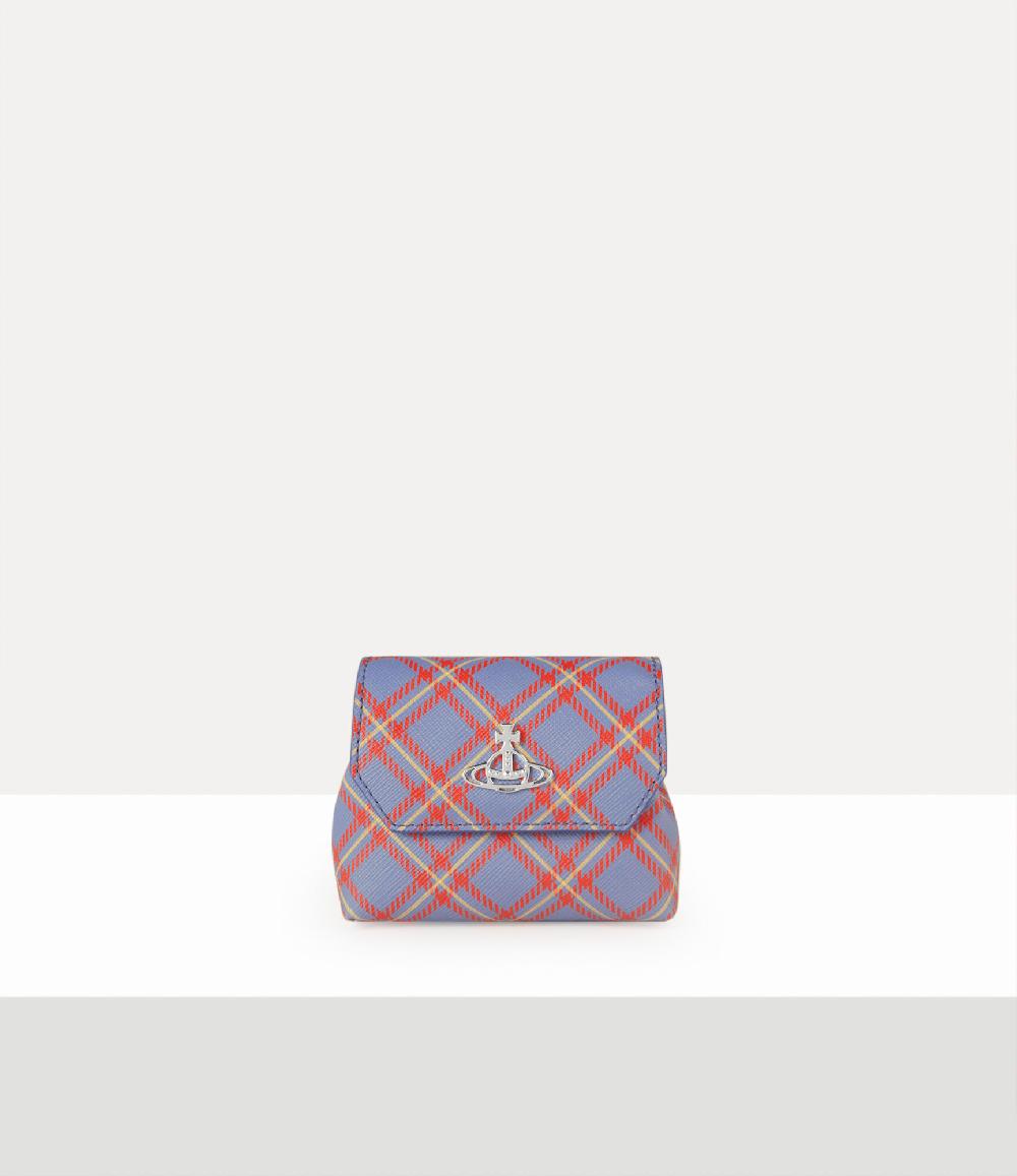 andreas kronthaler for vivienne westwood Nano Pouch BLUE/ORANGE TARTAN