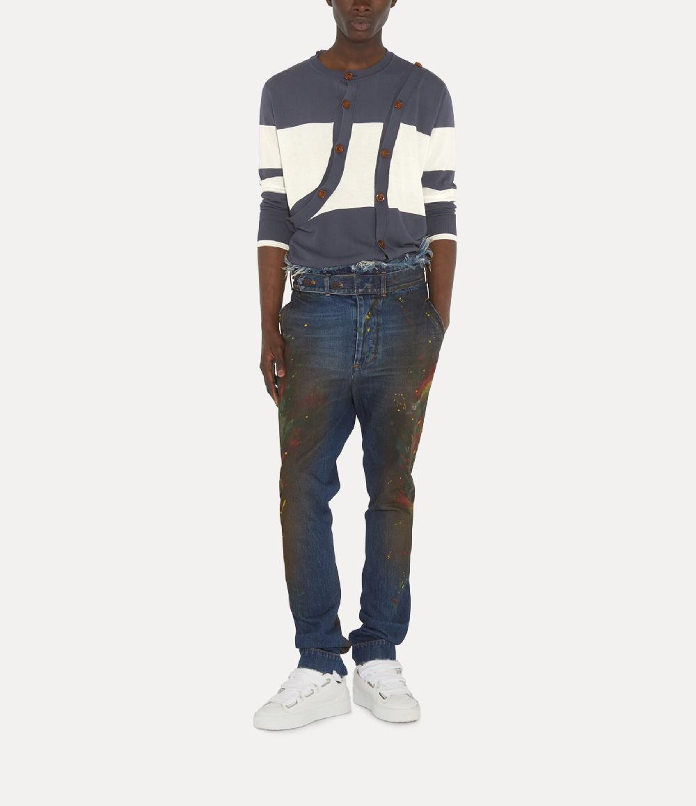 Andreas Kronthaler For Vivienne Westwood Ollie Cardigan WHITE/GREY BLUE