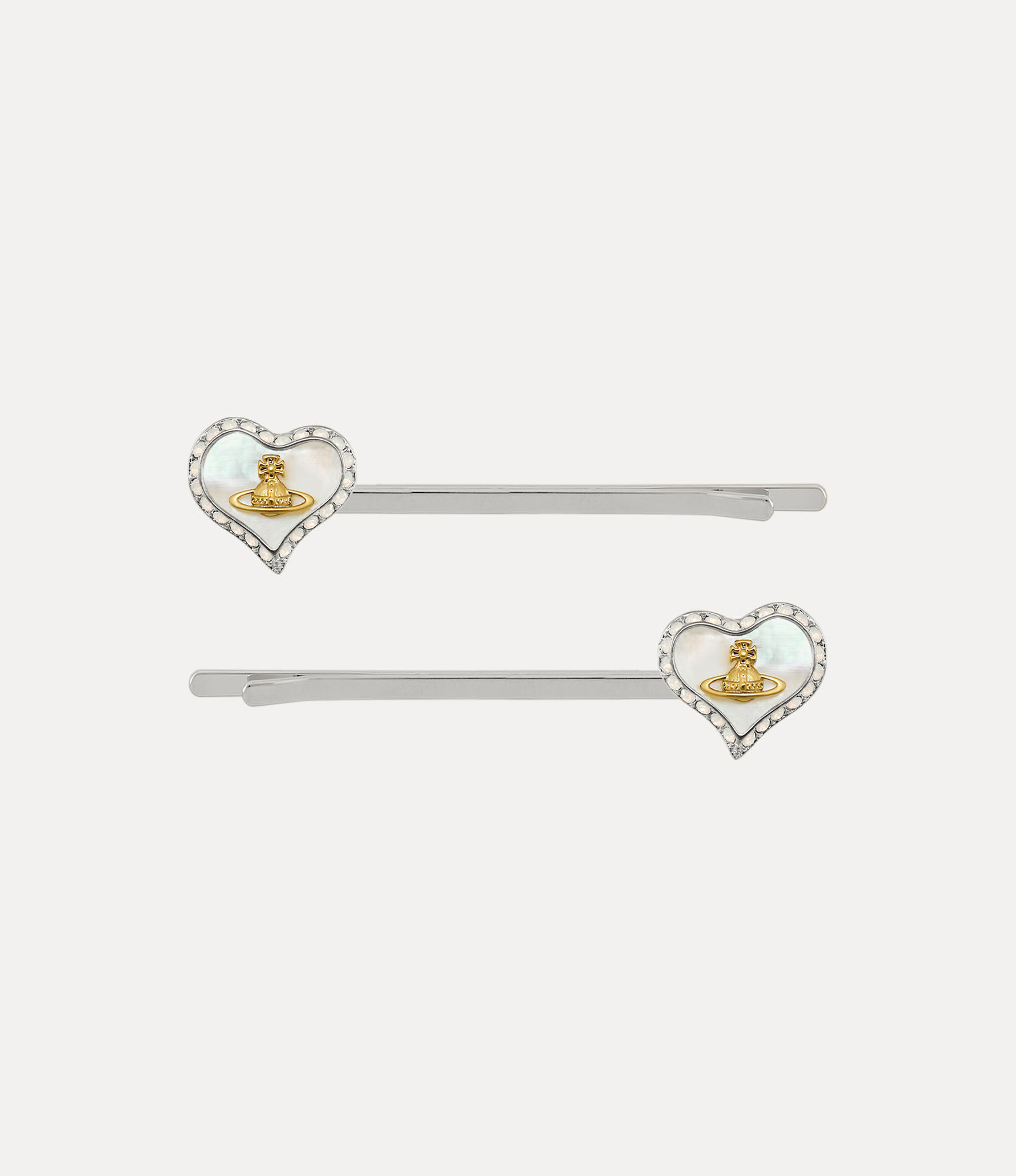 andreas kronthaler for vivienne westwood Petra Bobby Pins PLATINUM/GOLD/WHITE PEARL TINT MOP/WHITE OPAL