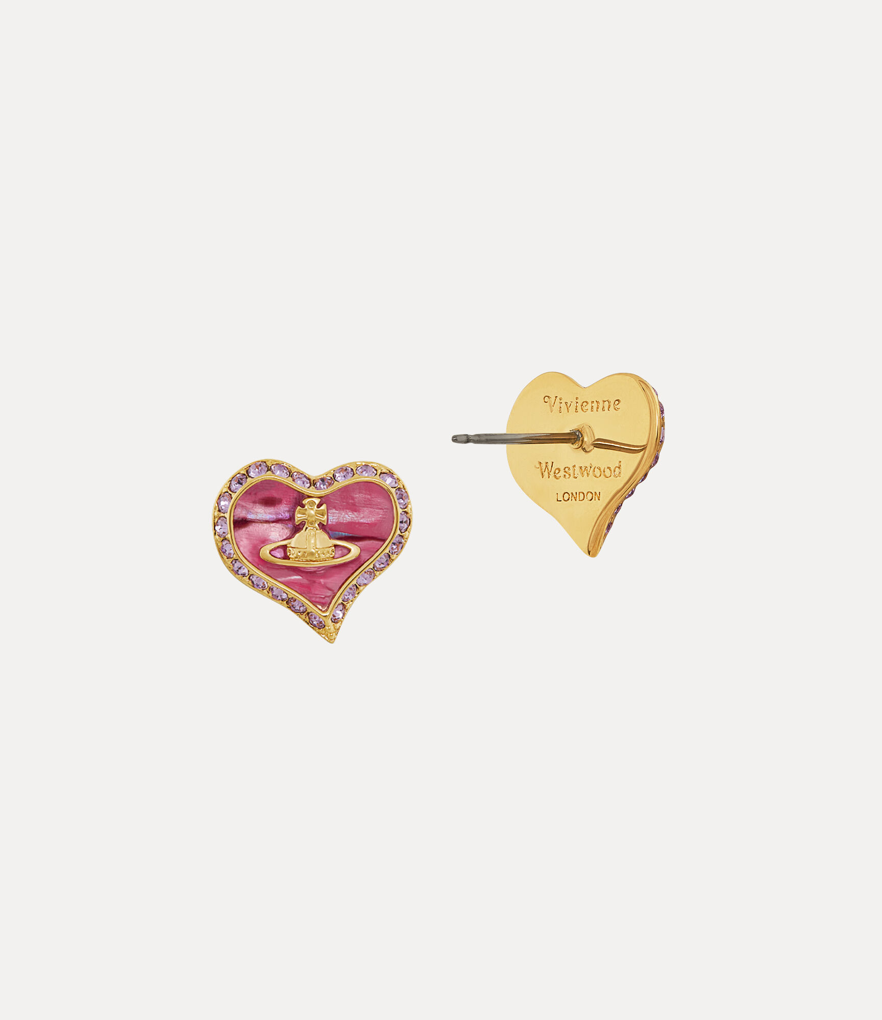 Andreas Kronthaler For Vivienne Westwood Petra Earrings GOLD/PINK/VIOLET