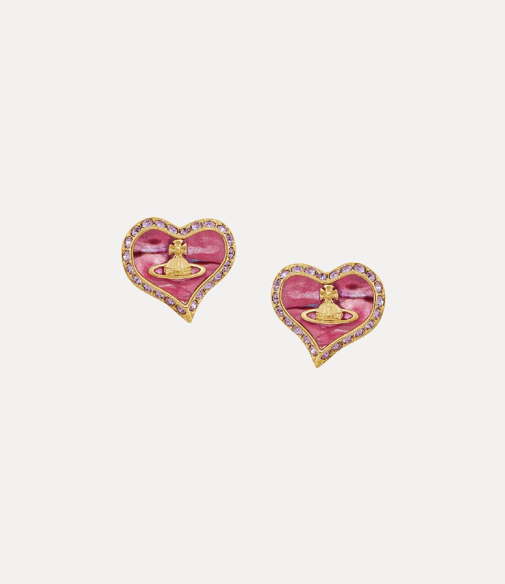 andreas kronthaler for vivienne westwood Petra Earrings GOLD/PINK/VIOLET andreas kronthaler for vivienne westwood Petra Earrings GOLD/PINK/VIOLET