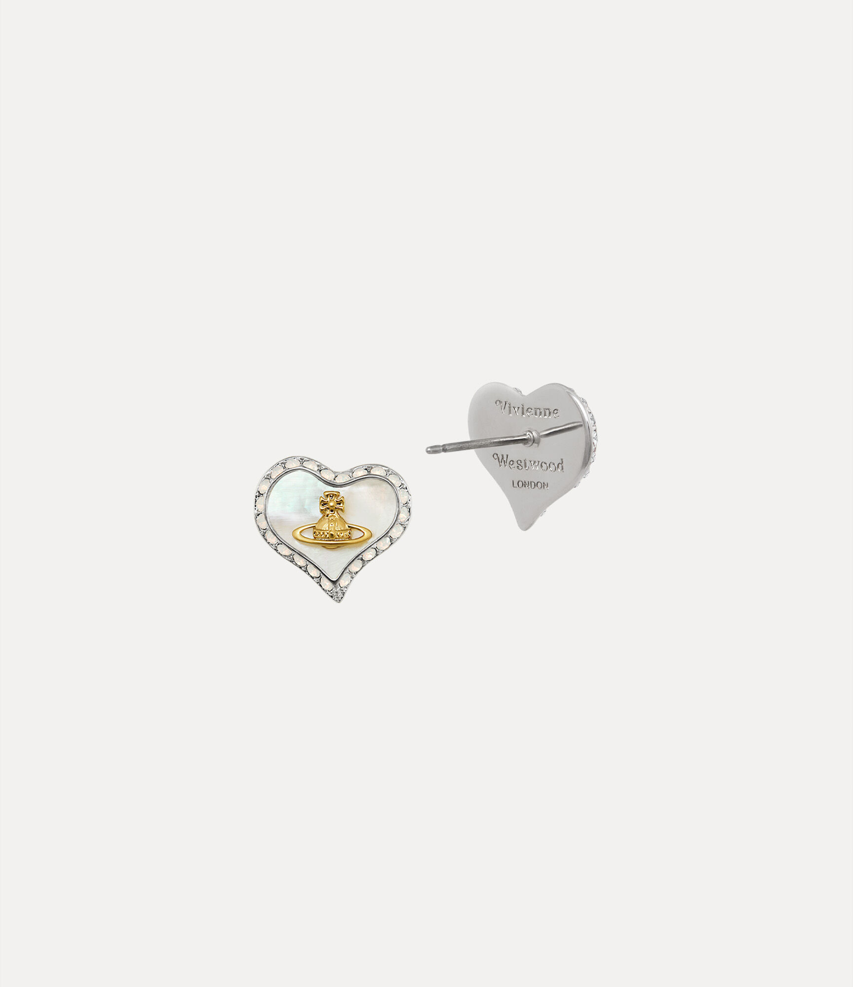 Andreas Kronthaler For Vivienne Westwood Petra Earrings PLATINUM/GOLD/WHITE PEARL TINT MOP/WHITE OPAL