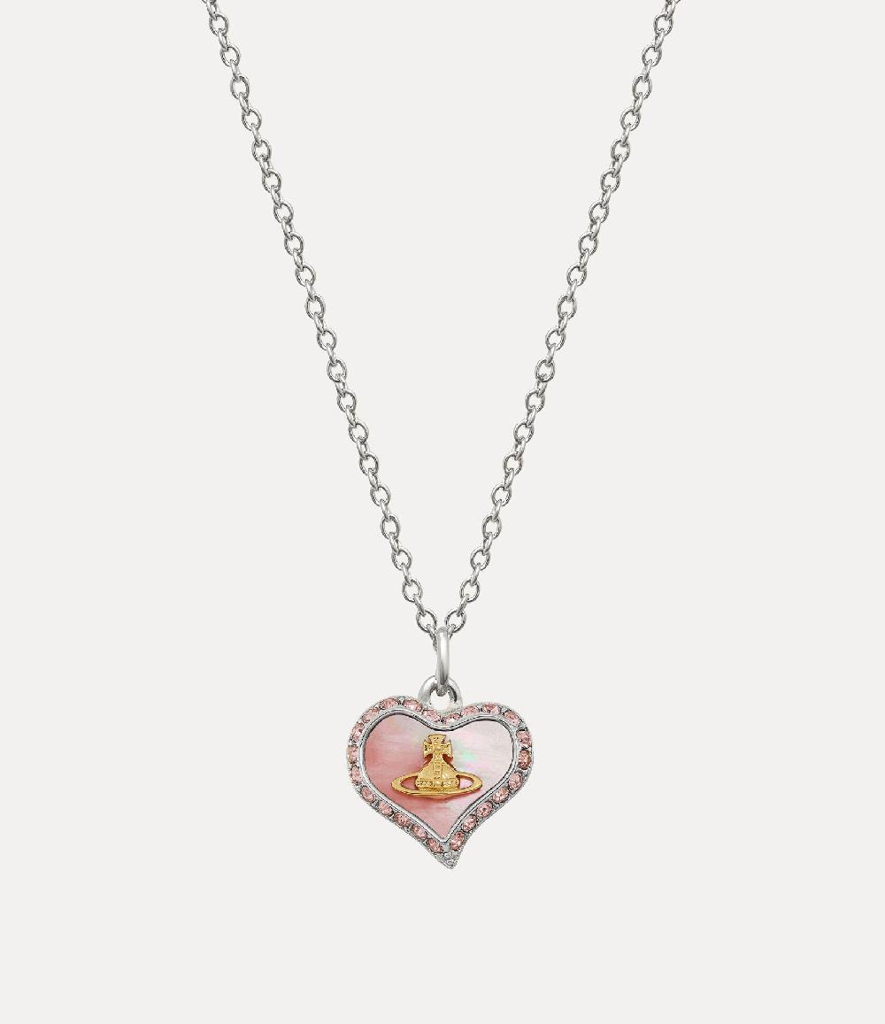 andreas kronthaler for vivienne westwood Petra Pendant Necklace PLATINUM/GOLD/CORAL
