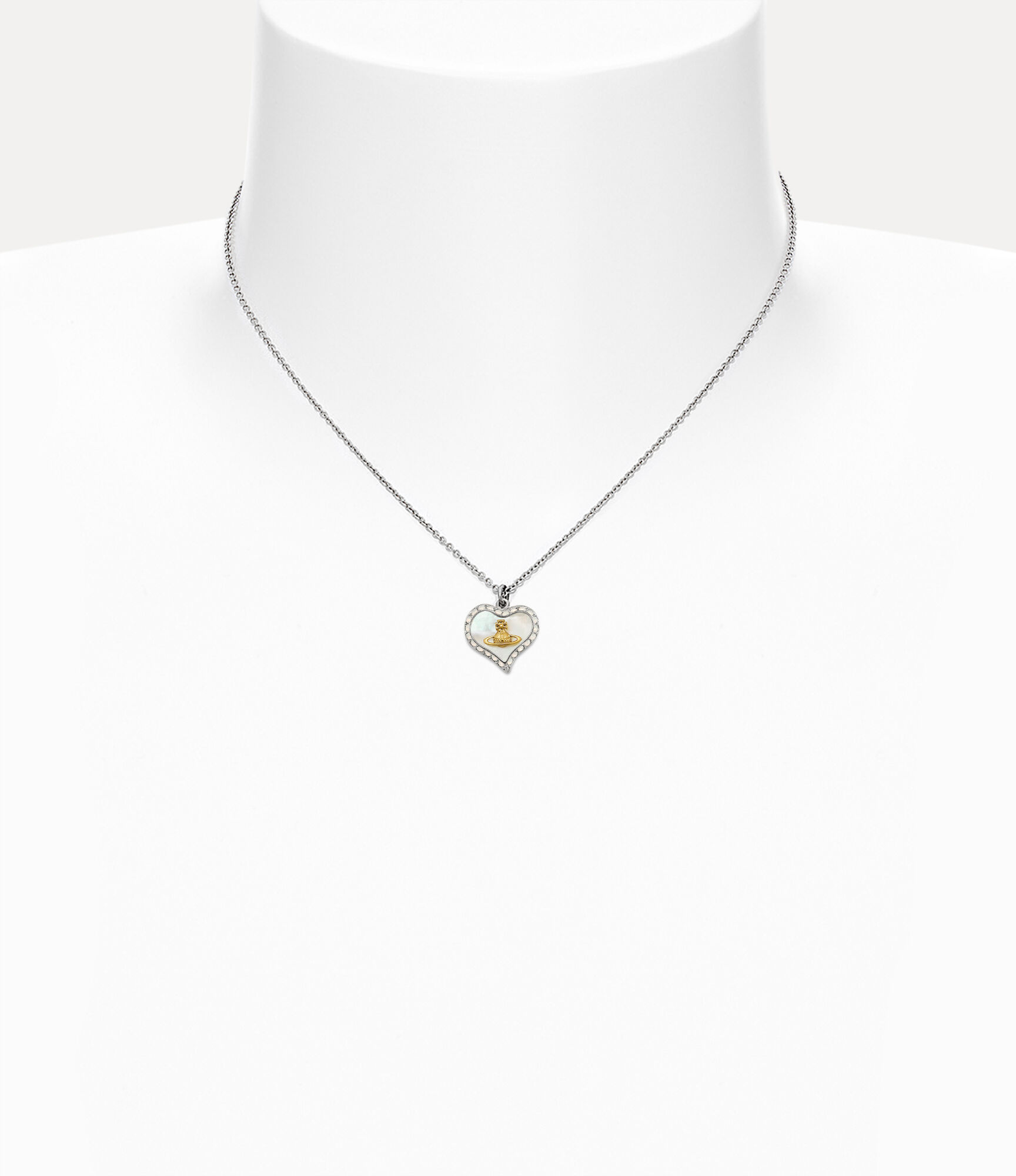 Andreas Kronthaler For Vivienne Westwood Petra Pendant Necklace PLATINUM/GOLD/WHITE PEARL TINT MOP/WHITE OPAL
