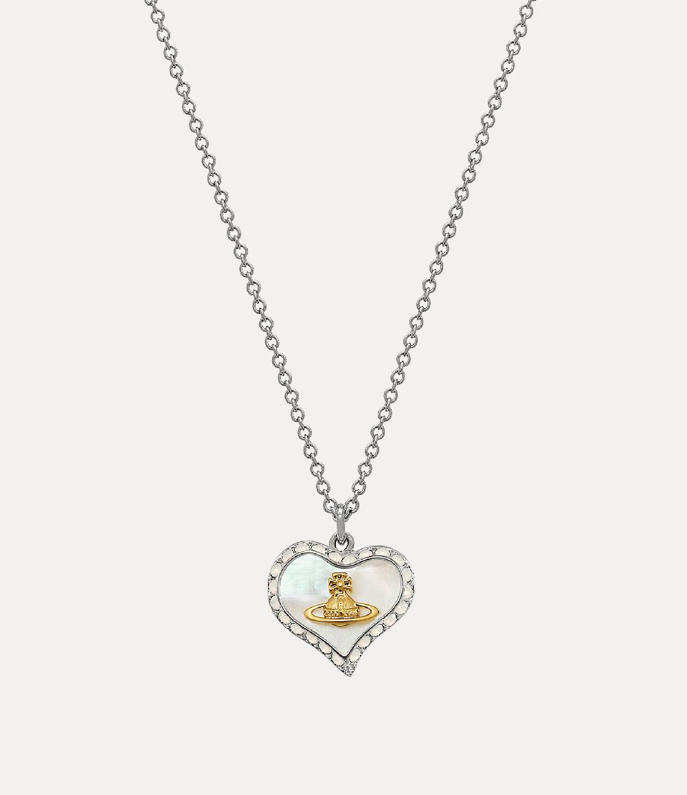 andreas kronthaler for vivienne westwood Petra Pendant Necklace PLATINUM/GOLD/WHITE PEARL TINT MOP/WHITE OPAL