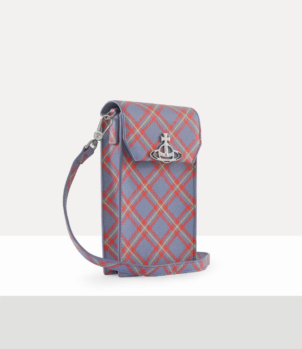 Andreas Kronthaler For Vivienne Westwood Phone Bag BLUE/ORANGE TARTAN